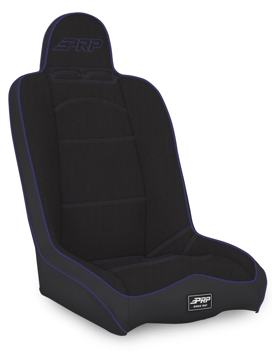 PRP Seats Daily Driver High Back Suspension Seat Black and Purple Tweed - A140110-50-M