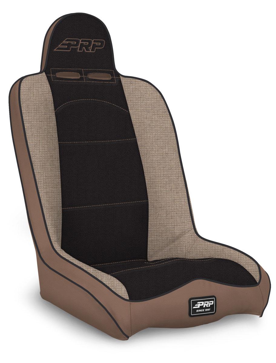 PRP Seats Daily Driver High Back Suspension Seat Tan and Black Tweed - A140110-64