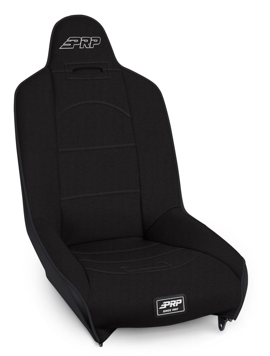 PRP Seats Roadster High Back Suspension Seat All Black 201 201 50 50 PRP Silver Out - A150110-50