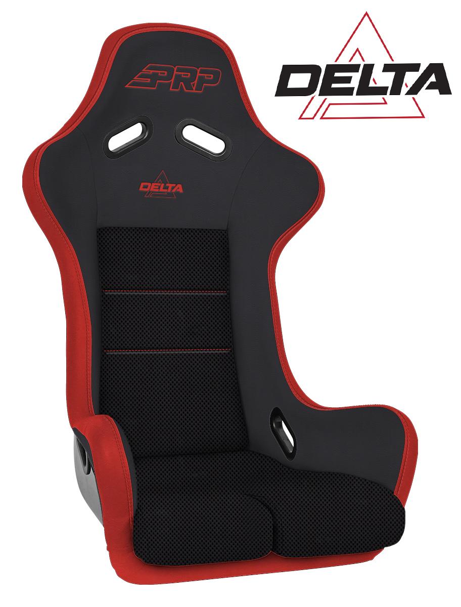 PRP Seats Delta Composite Seat Black and Red - A37F-237