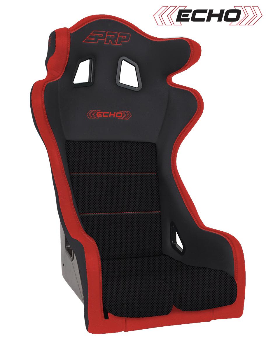 PRP Seats Echo Composite Seat Black and Red - A38-237