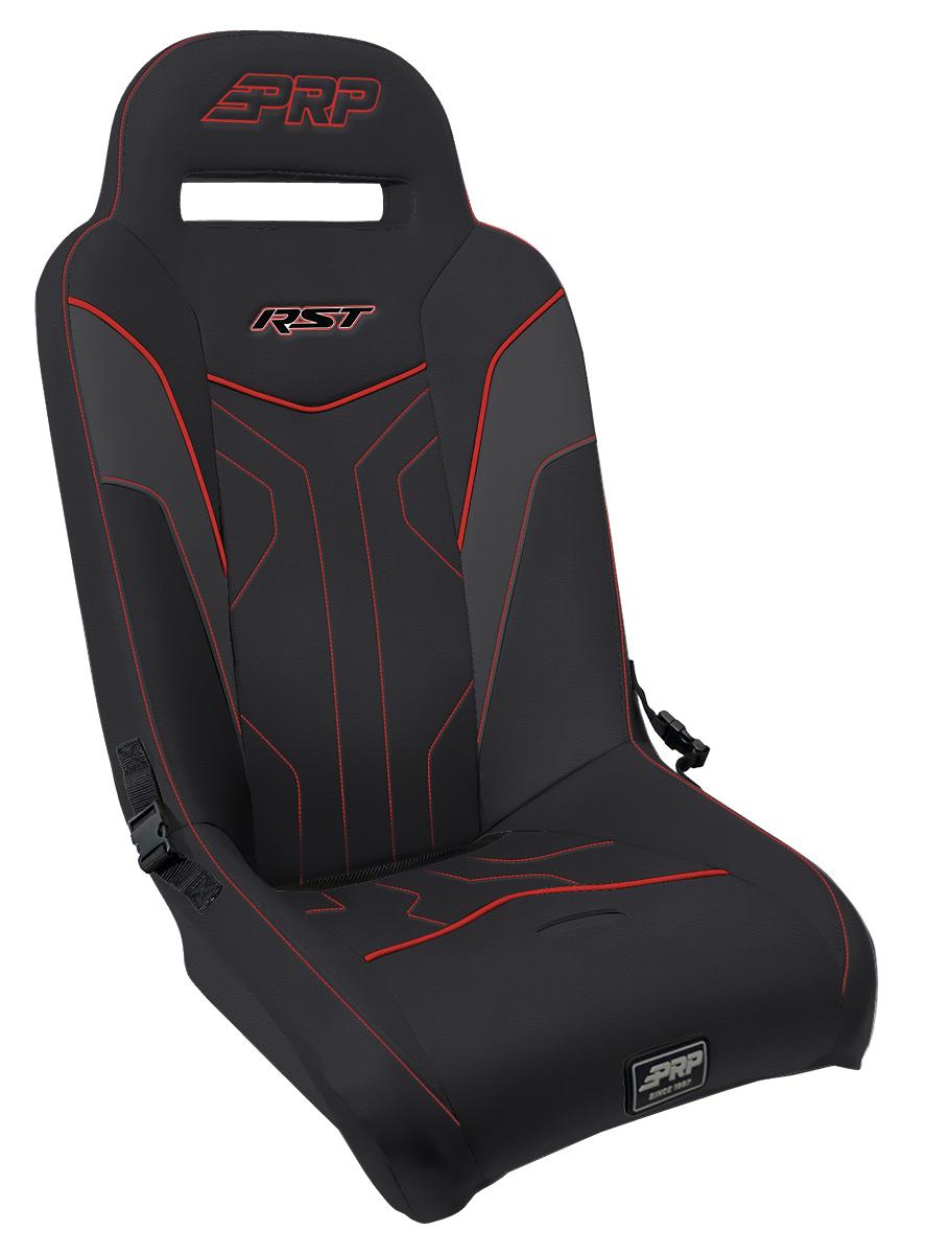 PRP Seats RST Rear Suspension Seat Black and Red - A4108-237