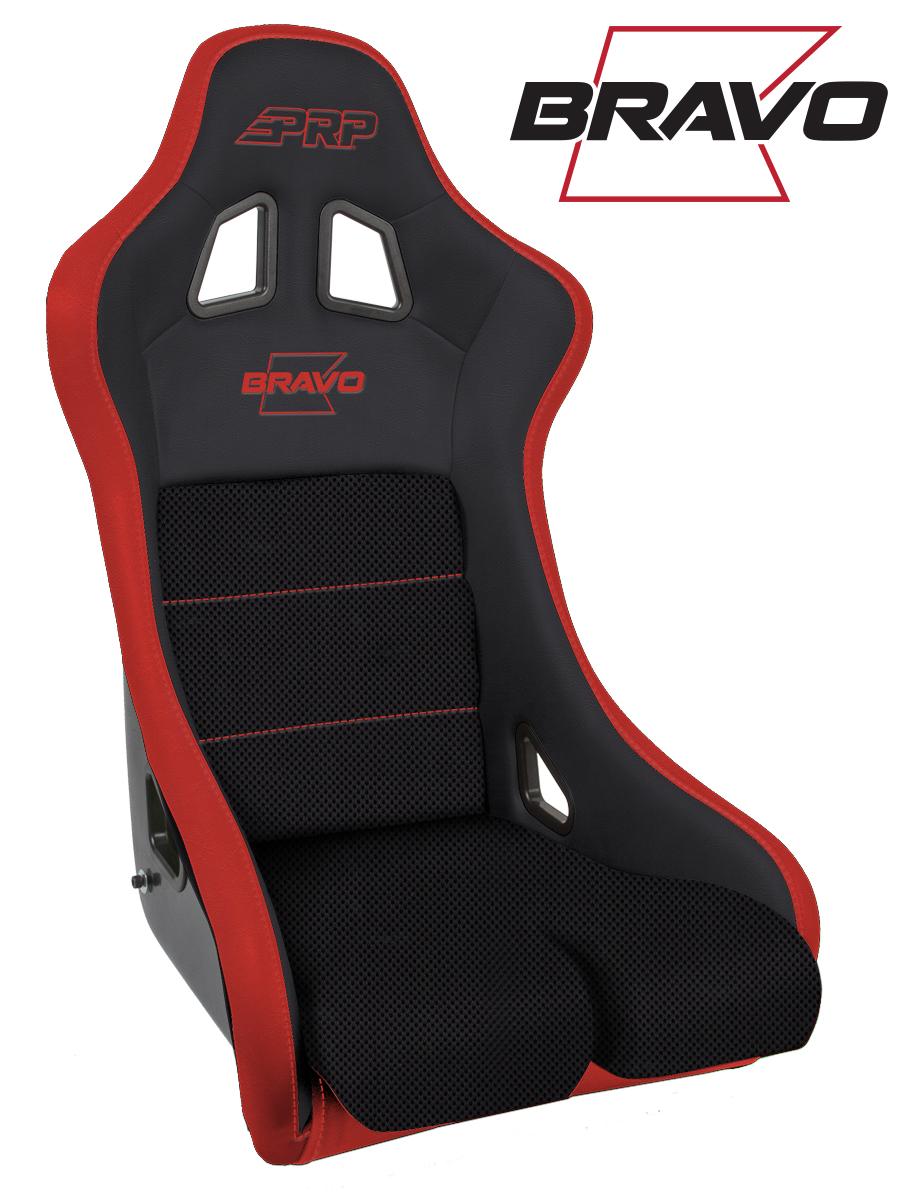 PRP Seats Bravo Composite Seat Black and Red - A4502-237