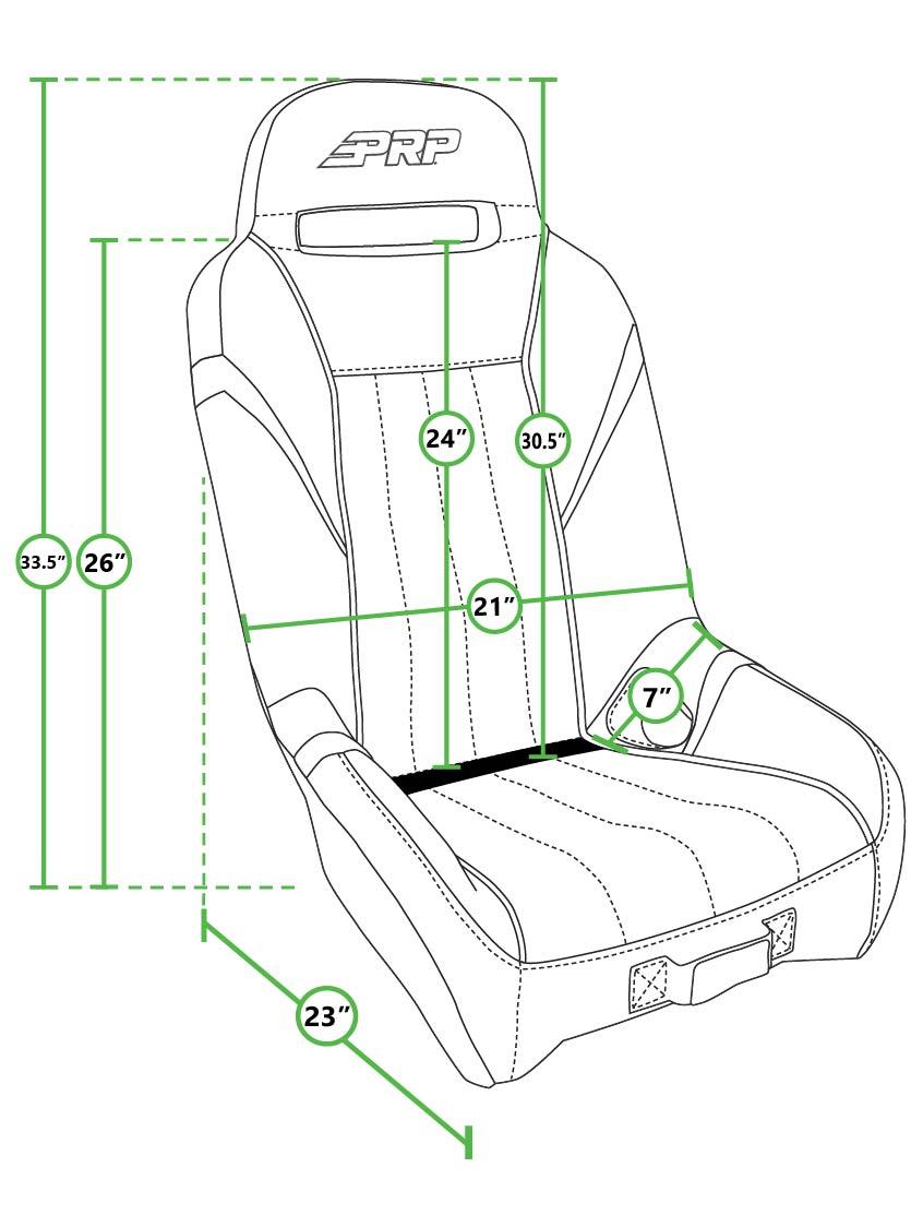 PRP Seats GT/S.E. Suspension Seat Black and Blue - A5701-PORXP-V