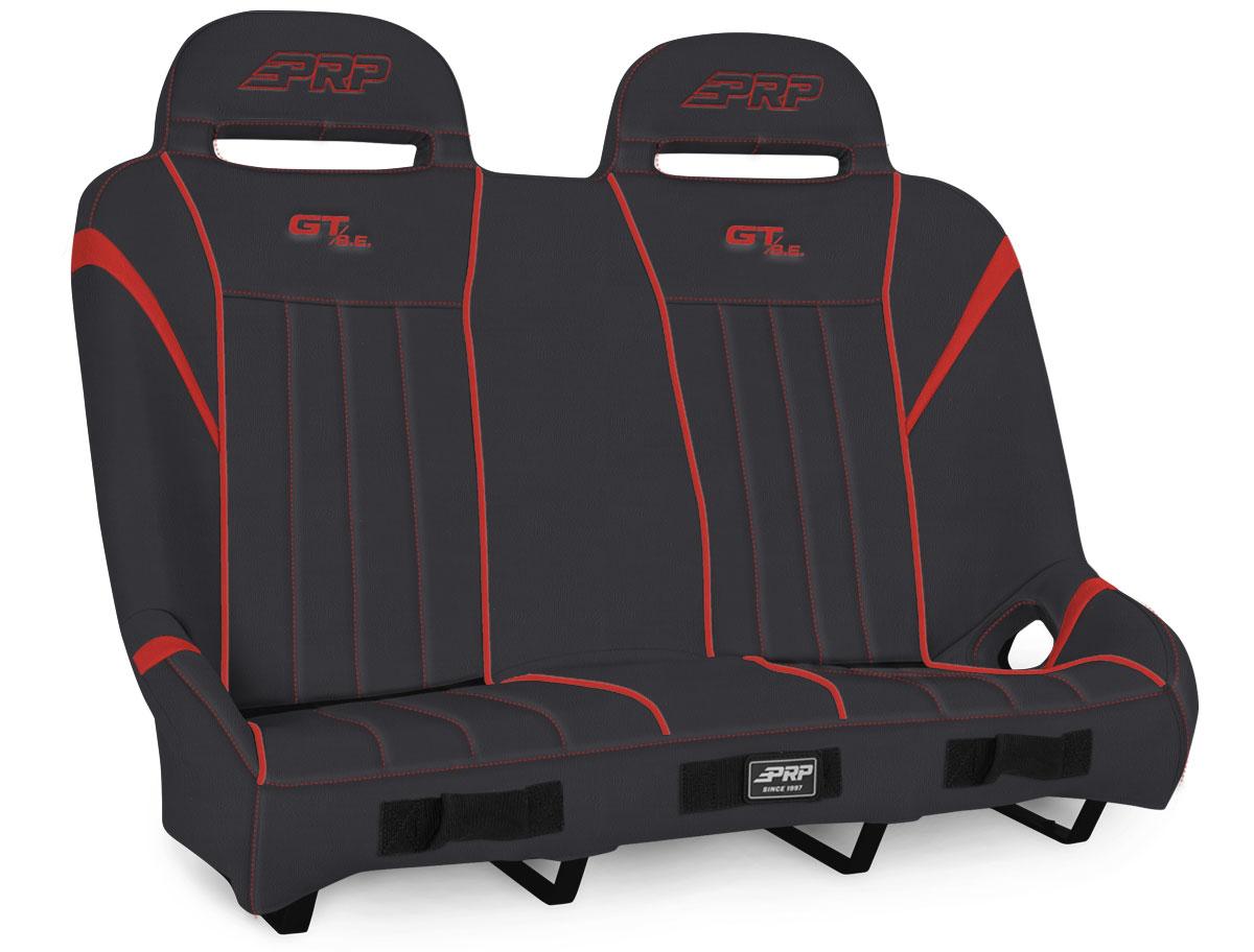 PRP Seats GT/S.E. Suspension Bench for Polaris RZR Black and Red - A60-237