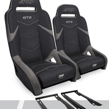 PRP Polaris RZR PRO XP GT3 Suspension Seats Kit (Pair) - Black & Gray