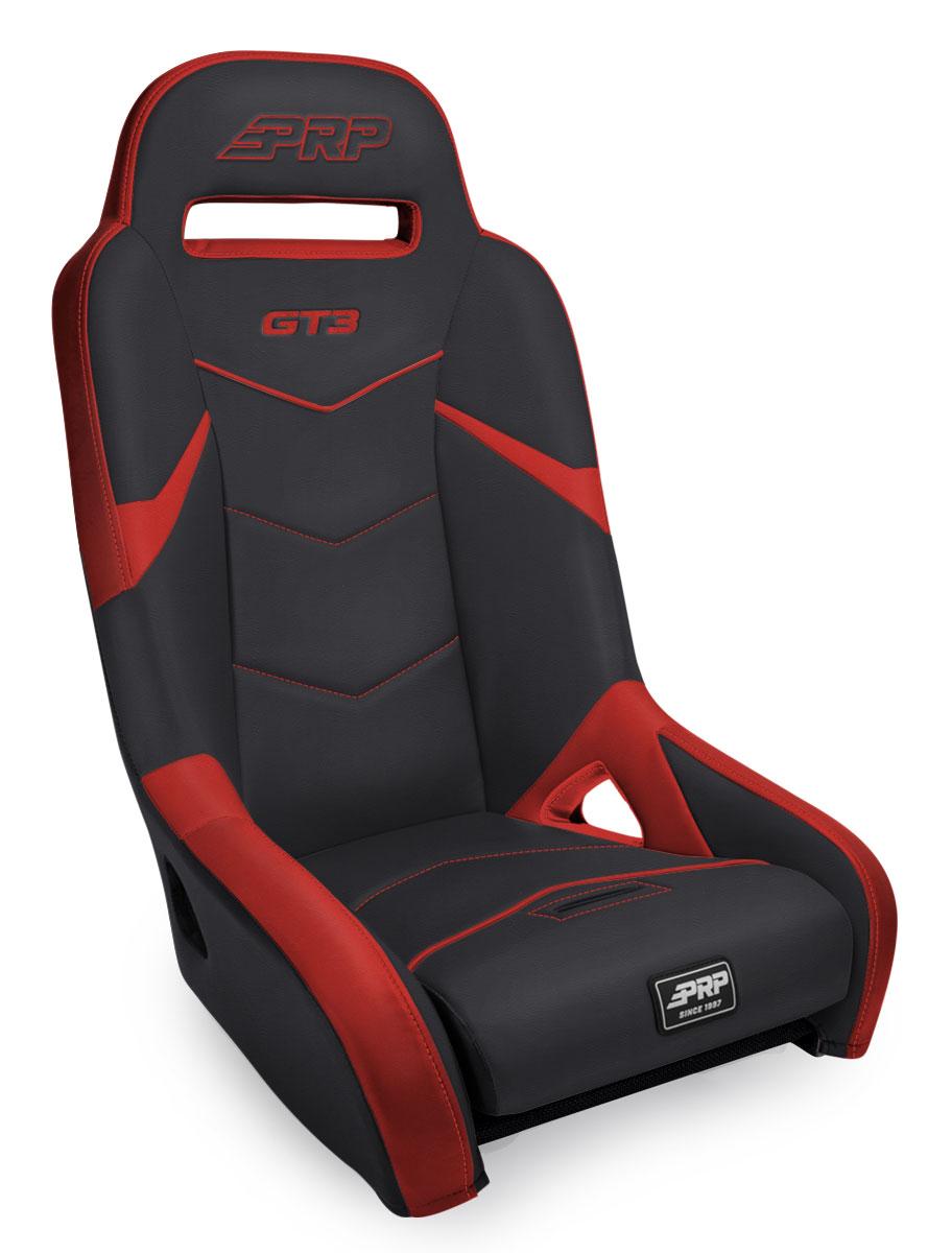 PRP Seats GT3 Rear Suspension Seat Black and Red - A7308-237