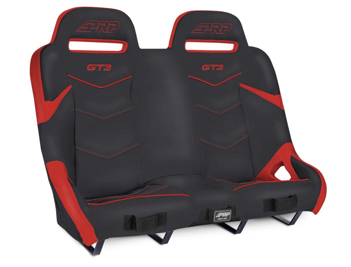 PRP Seats GT3 Rear Suspension Bench for Polaris RZR Red - A74-237