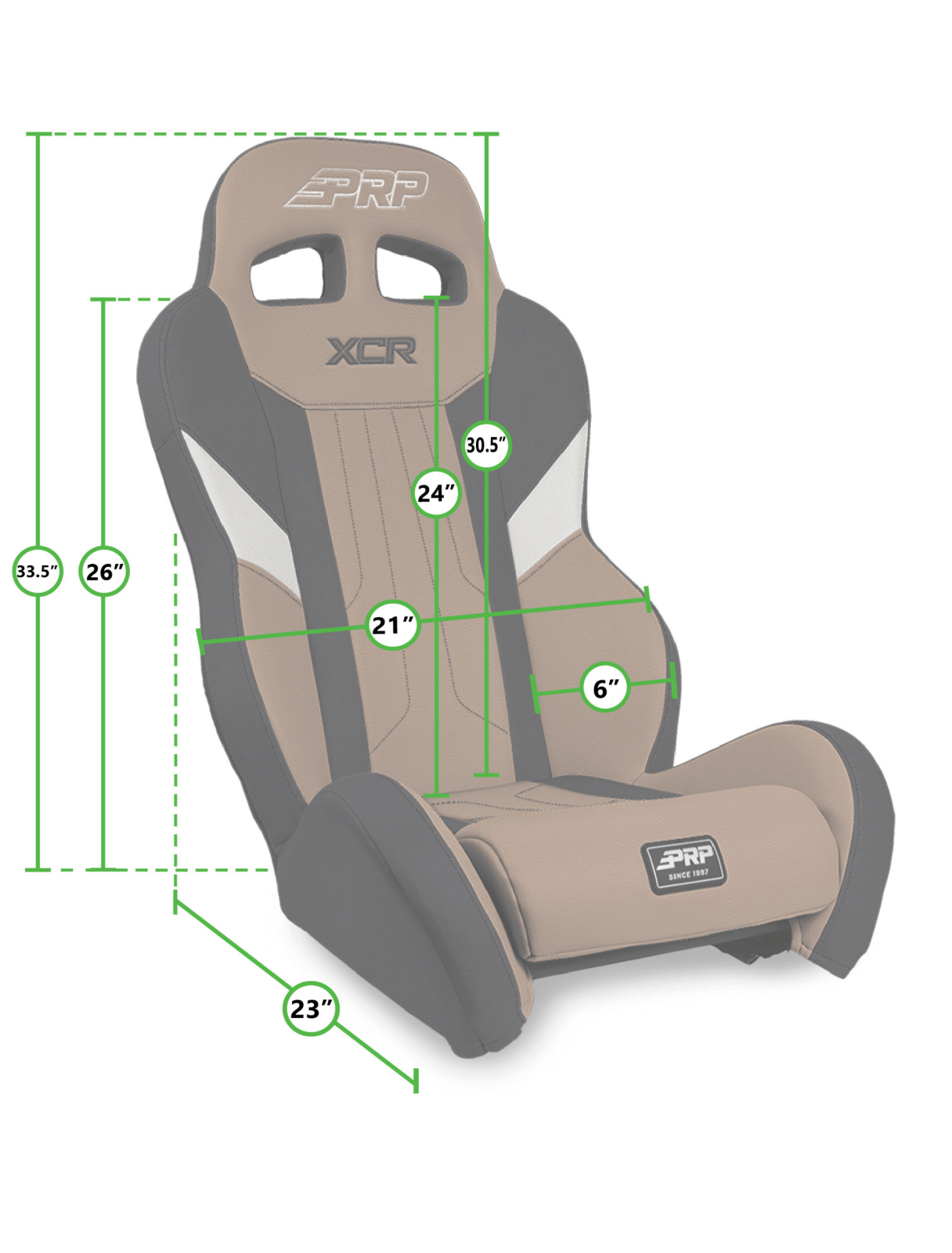 PRP Seats XCR Suspension Seat Black - A8001-PORXP-201