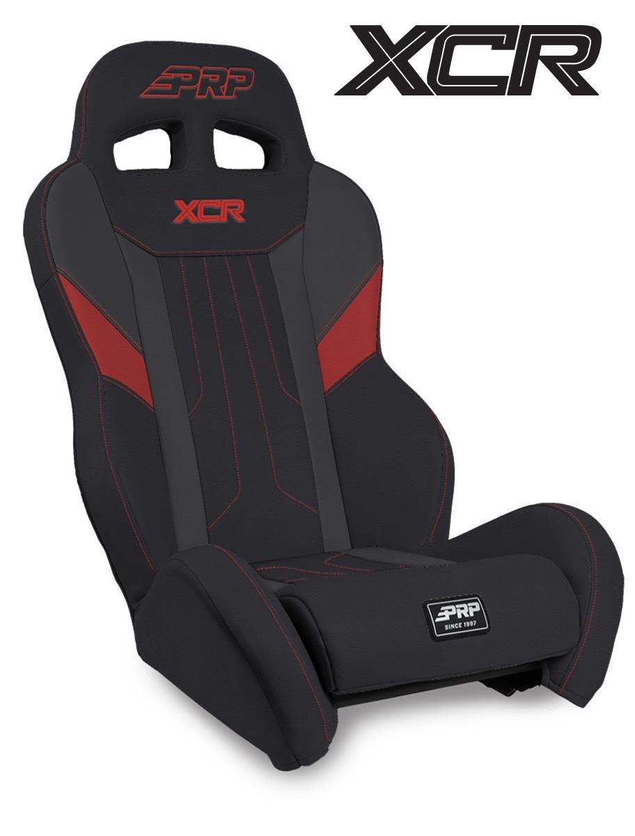 PRP Seats XCR Suspension Seat Black and Red - A8001-PORXP-204