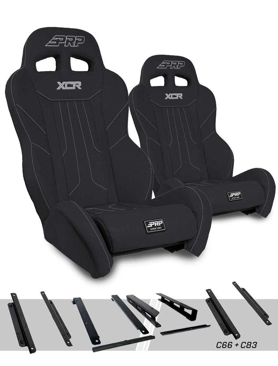 PRP Seats XCR Suspension Seats Kit for Honda Talon Pair Black - A8001-PORXP-C66-201