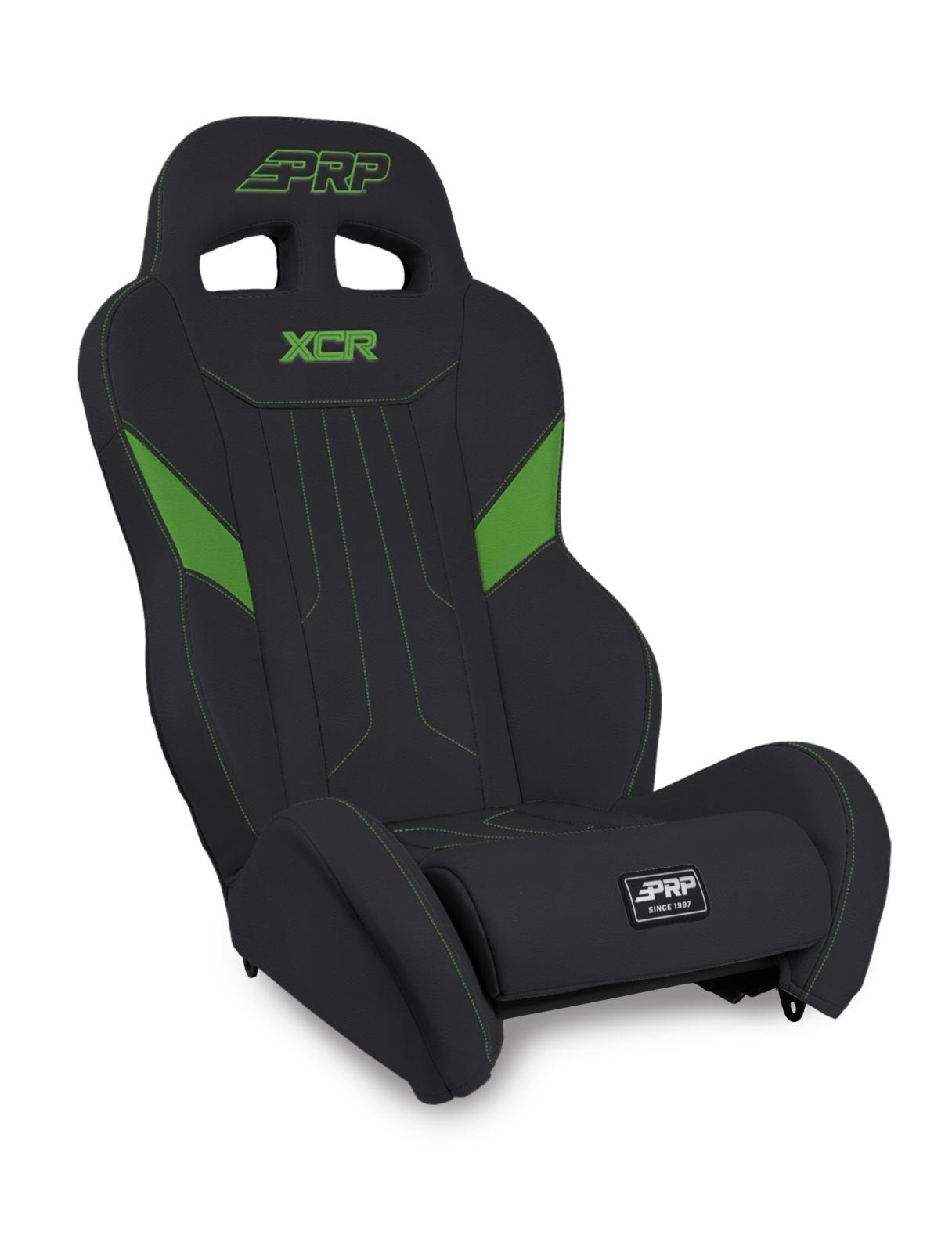 PRP Seats XCR Suspension Seat Black and Green - A8001-PORXP-W