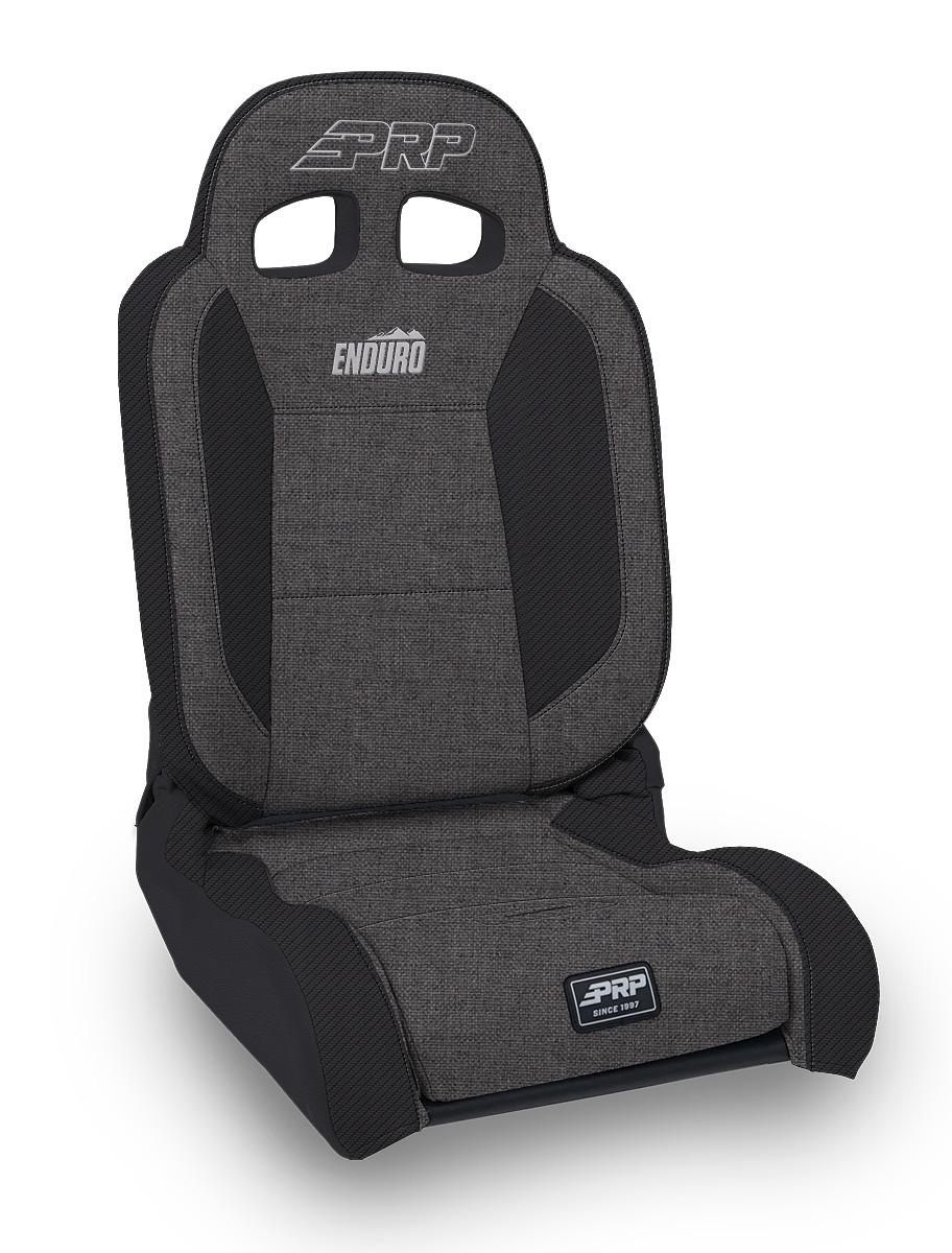 PRP Seats EnduroDaily Reclining Suspension Seat Black and Gray Tweed Driver - A8701044-54