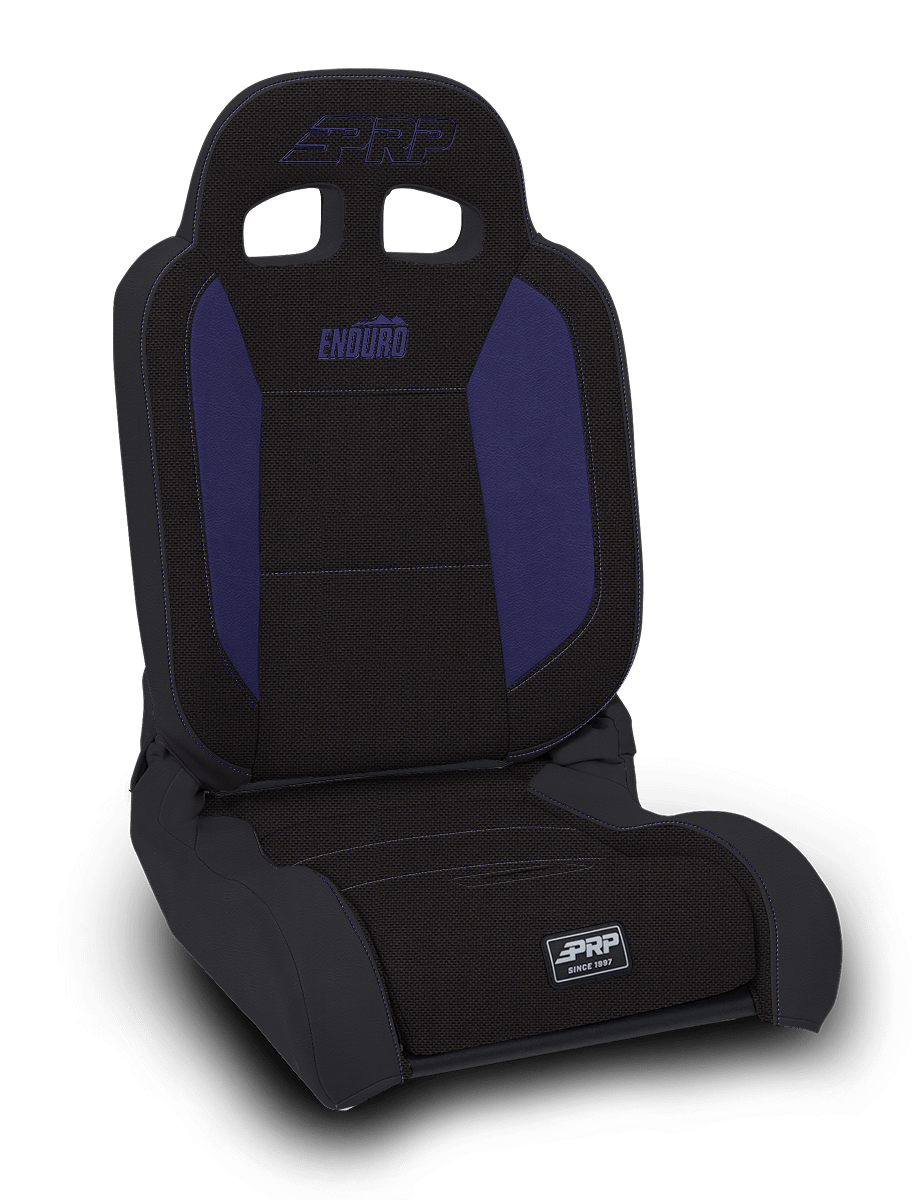 PRP Seats EnduroDaily Reclining Suspension Seat Black and Purple Tweed Passenger - A8701045-50-M