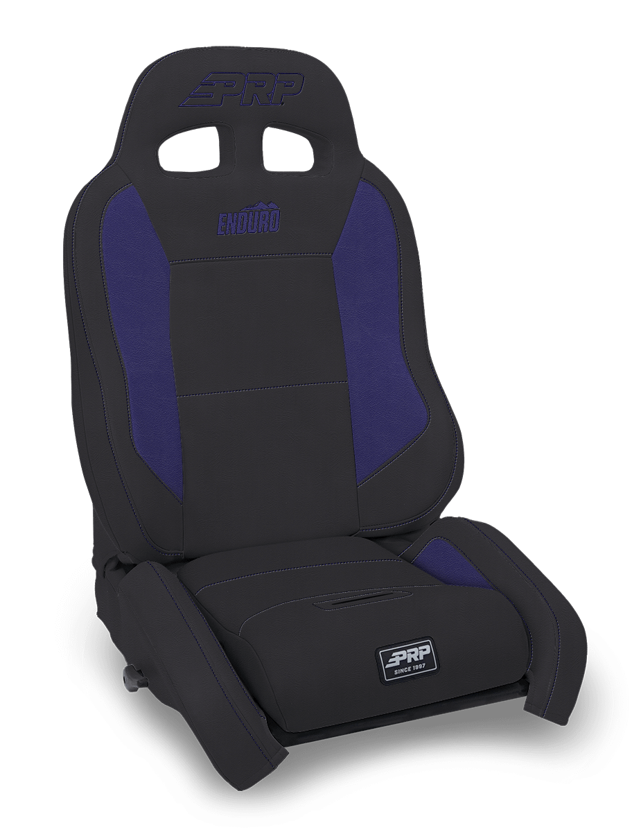 PRP Seats EnduroCrawl Reclining Suspension Seat Black and Purple Vinyl Driver - A9001044-201-M