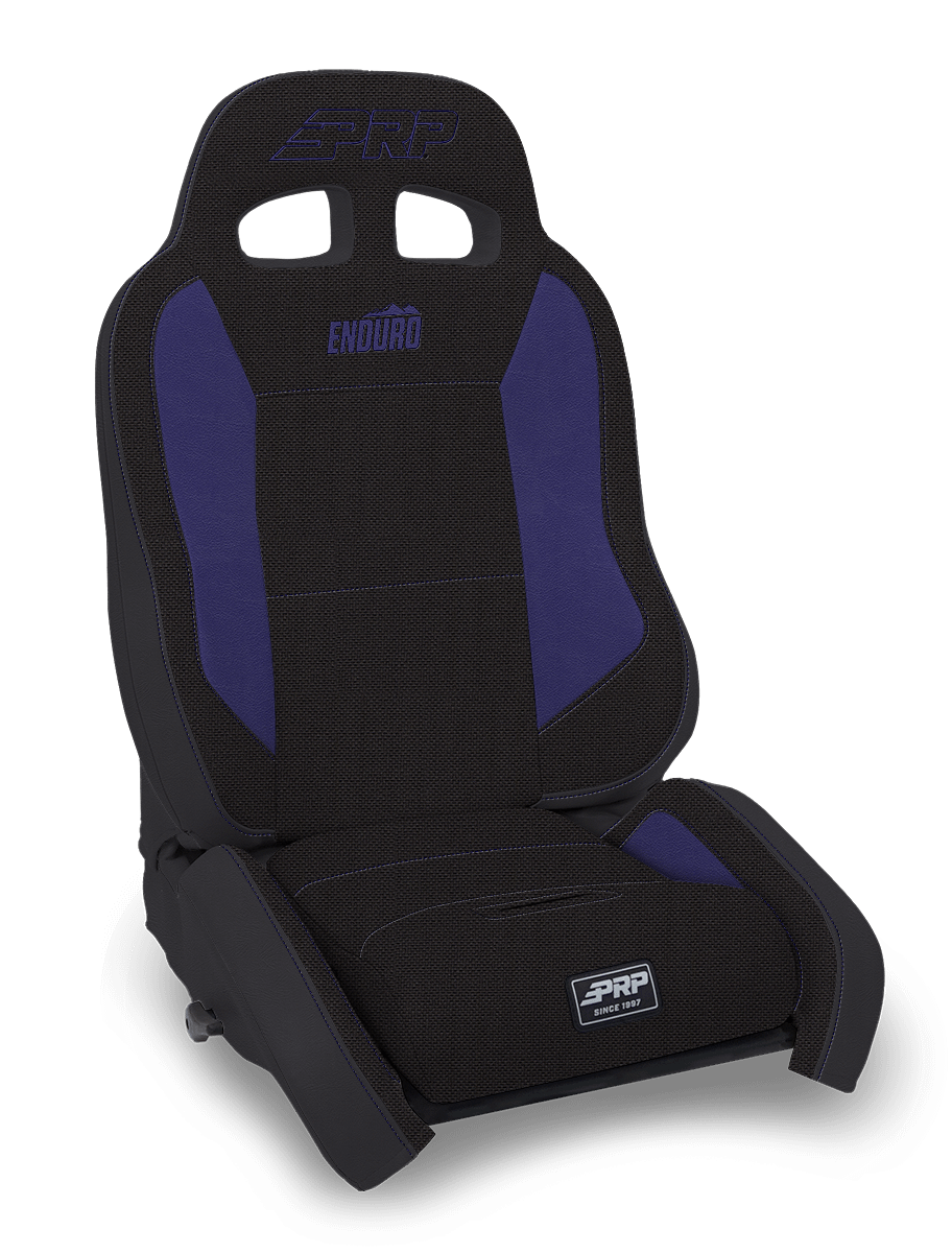 PRP Seats EnduroCrawl Reclining Suspension Seat Black and Purple Tweed Driver - A9001044-50-M