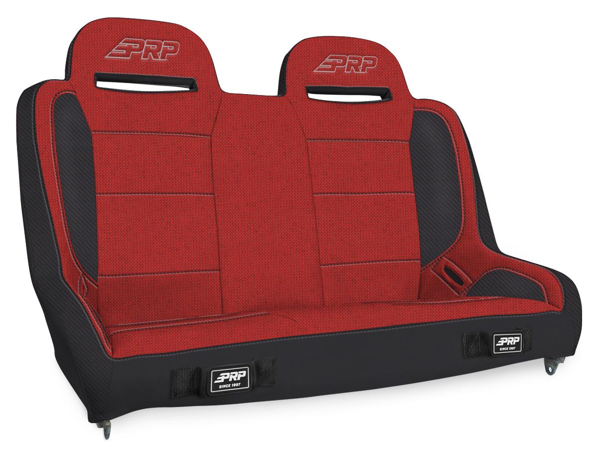 PRP Seats Elite Series Rear Bench for Jeep Wrangler JKU/JLU Red - A9240-47-72