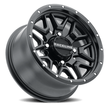 Raceline Wheels Aluminum Wheels 14x7 Krank Simulated Beadlock UTV A94B Satin Black 10 Offset 4 on 110 Bolt Pattern Raceline - A94B-47011+10