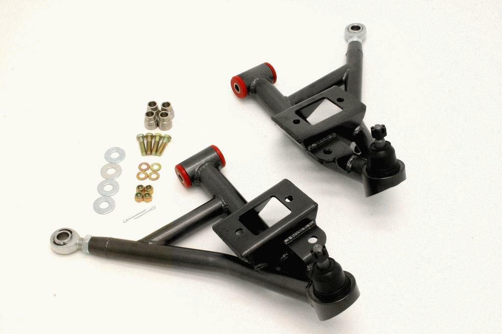 BMR AA002H Black A-Arms, Lower, DOM, Adjustable, Poly/rod End Combo 4th Gen F-Body 1993 - 2002 Chevrolet, Pontiac
