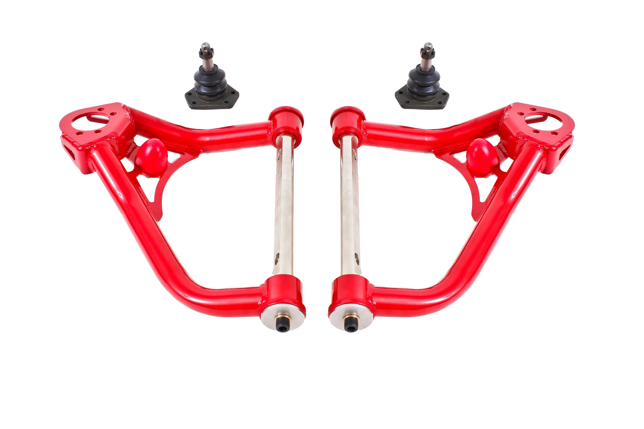 BMR AA005R Red A-arms, upper, DOM, non-adjustable, polyurethane bushings 1st Gen F-Body 1967 - 1969 Chevrolet, Pontiac