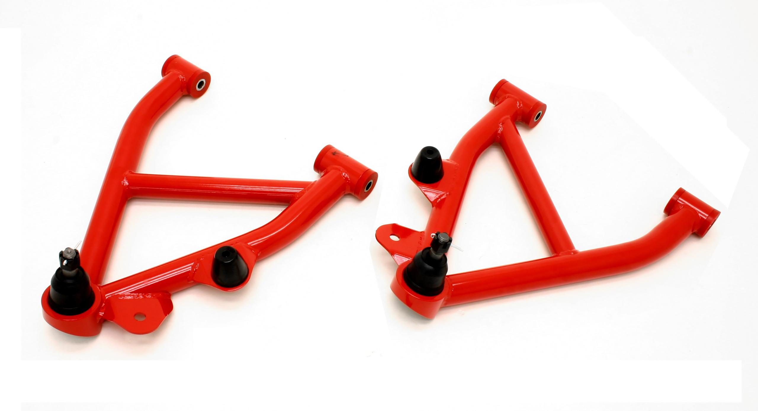 BMR AA007R Red A-Arms, Lower, DOM, Non-Adj, Poly Bushings, No Spring Pocket 3rd Gen F-Body 1982 - 1992 Chevrolet, Pontiac