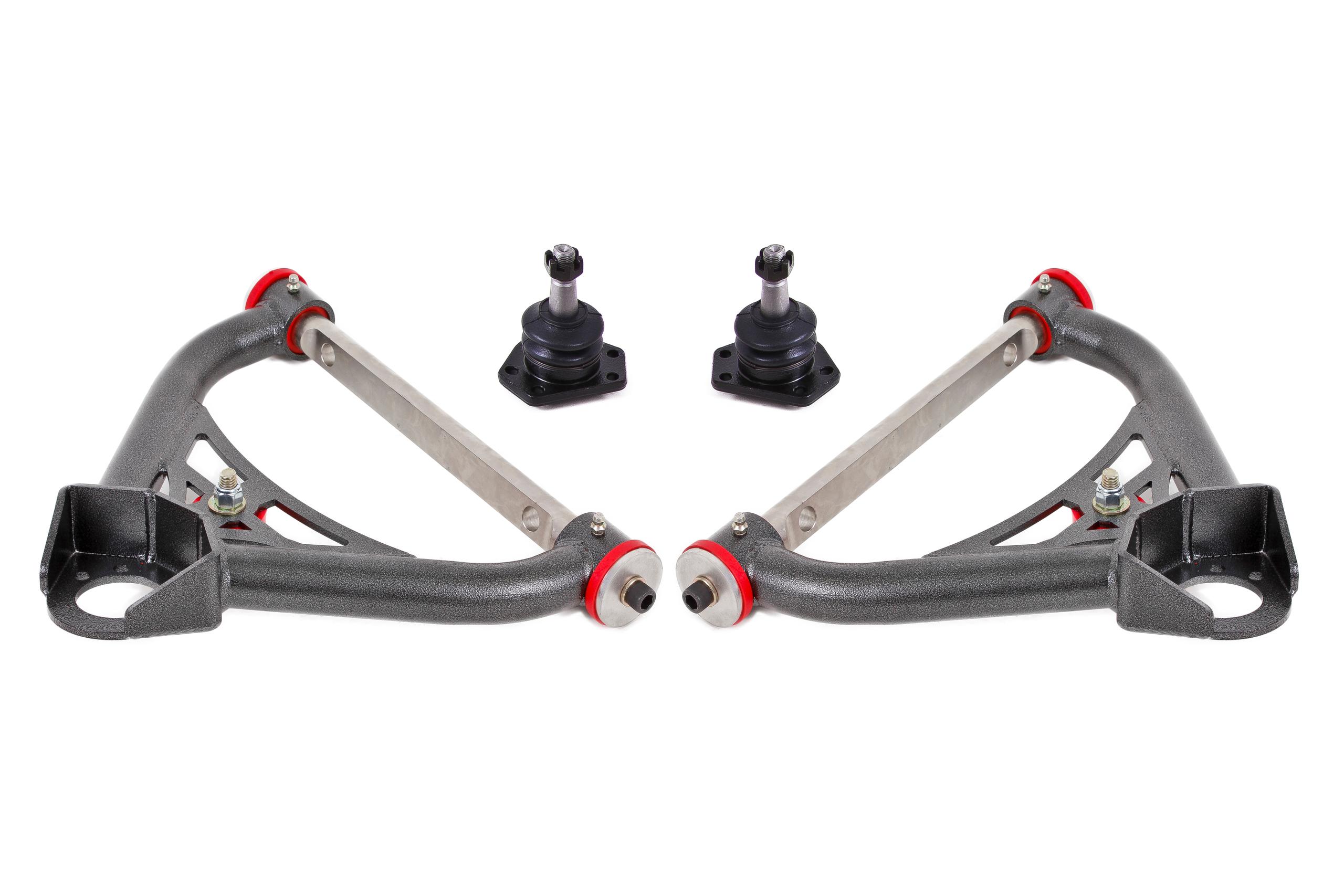 BMR AA015H Black A-Arms, Upper, DOM, Non-Adjustable, Polyurethane Bushings 2nd Gen F-Body 1970 - 1981 Chevrolet, Pontiac