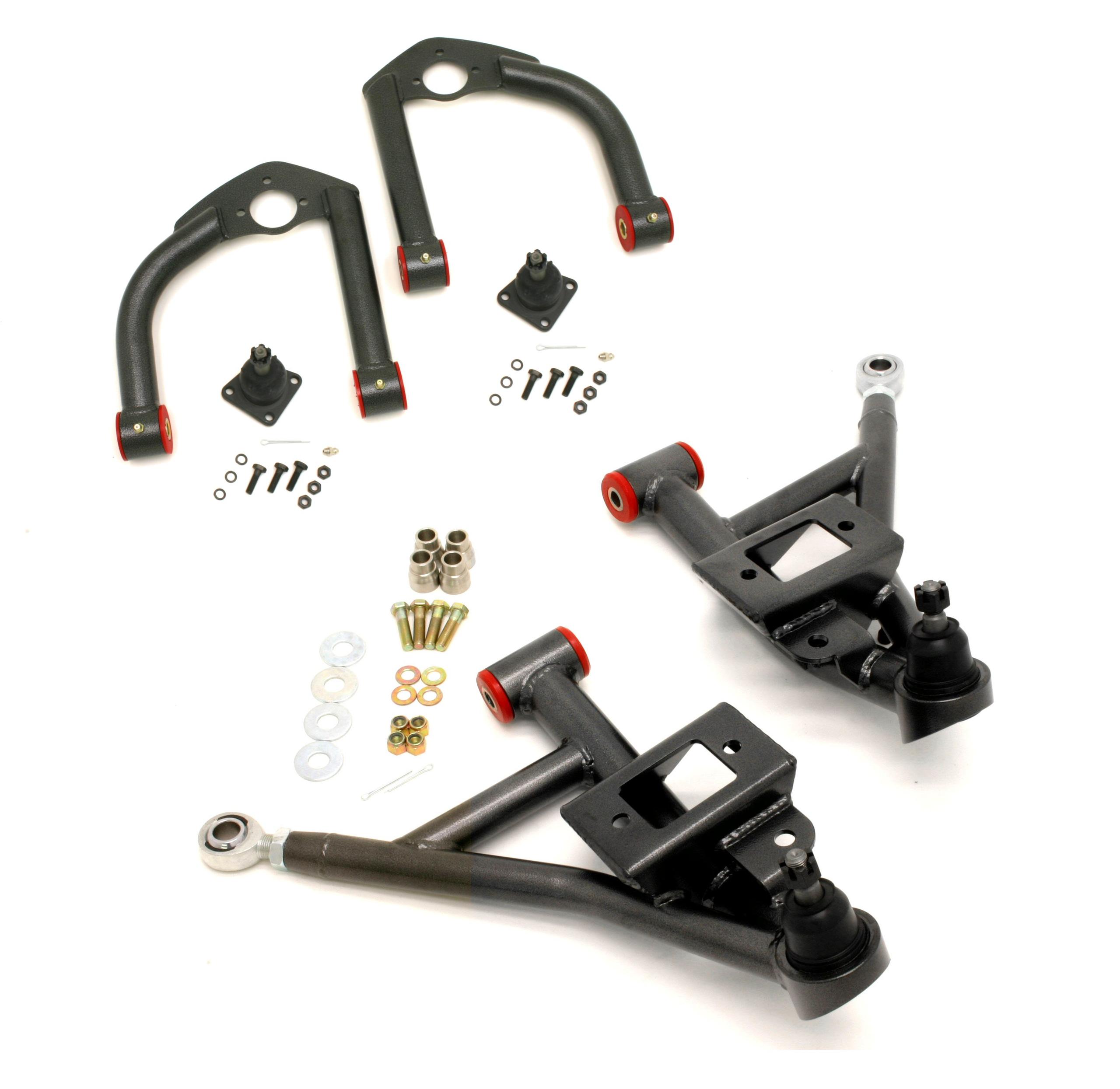 BMR AA032H Black A-Arm Kit, Upper (AA001H) and Lower (AA002H) 4th Gen F-Body 1993 - 2002 Chevrolet, Pontiac
