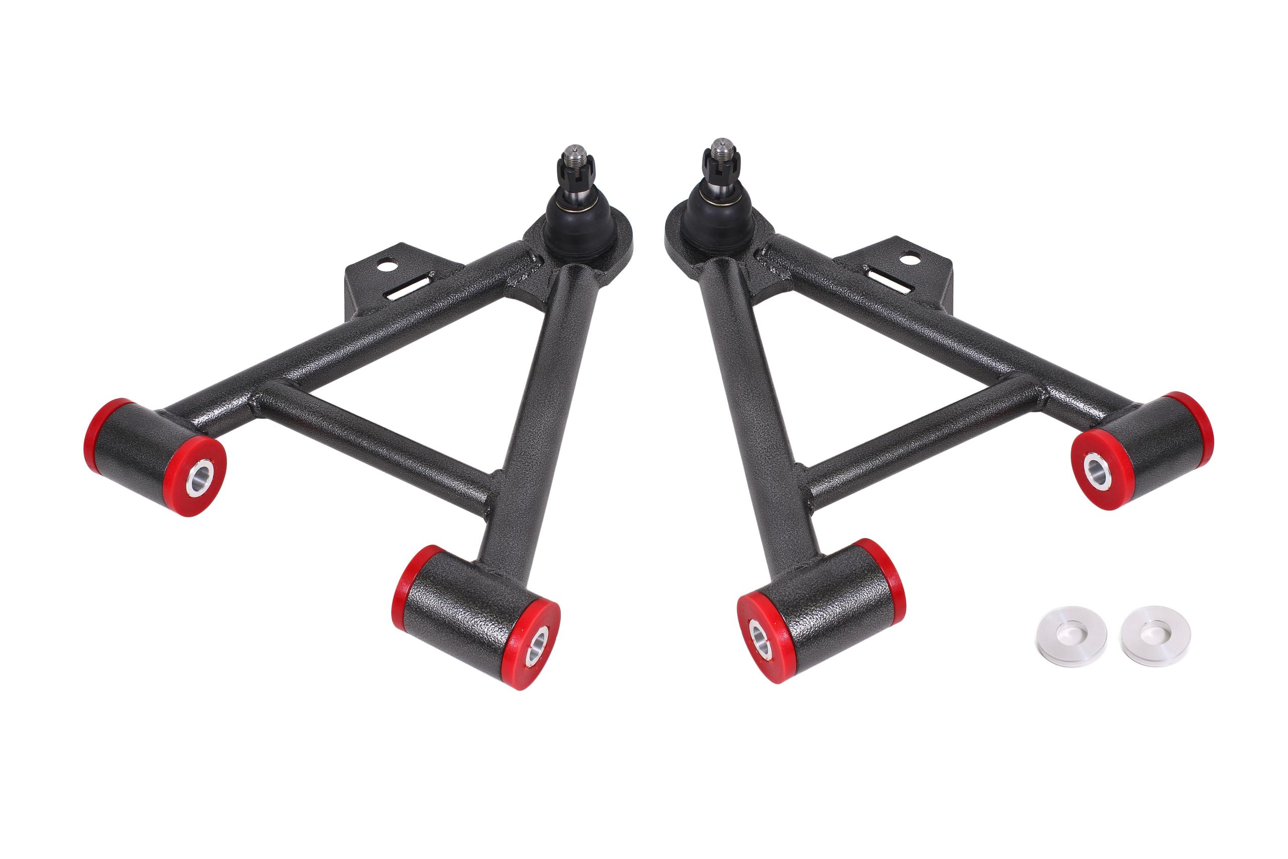BMR AA035H Black A-Arms, Lower, Coilover, Non-Adjust, Poly, Std Ball Joint Fox 1979 - 1993 Ford