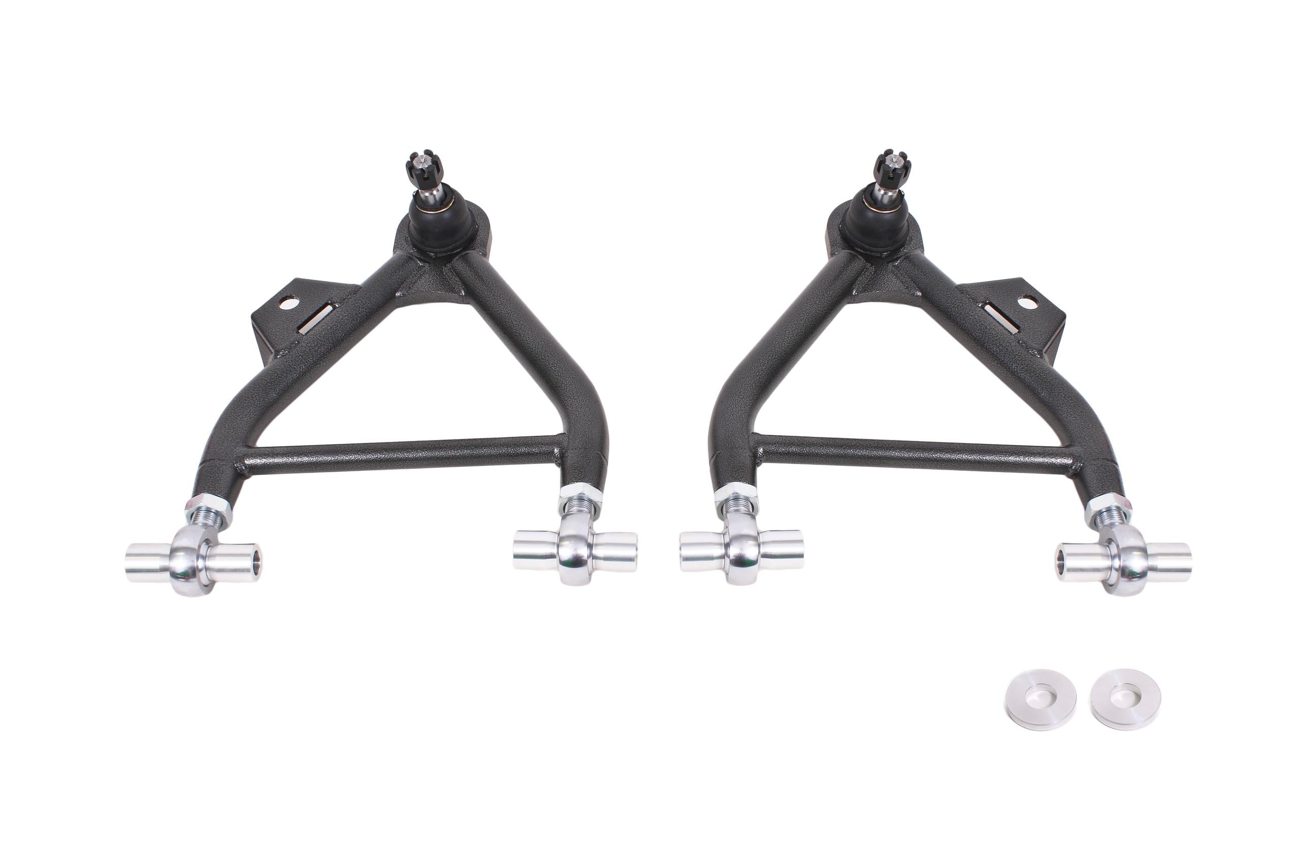 BMR AA036H Black A-Arms, Lower, Coilover, Adjust, Rod End, Std Ball Joint Fox 1979 - 1993 Ford