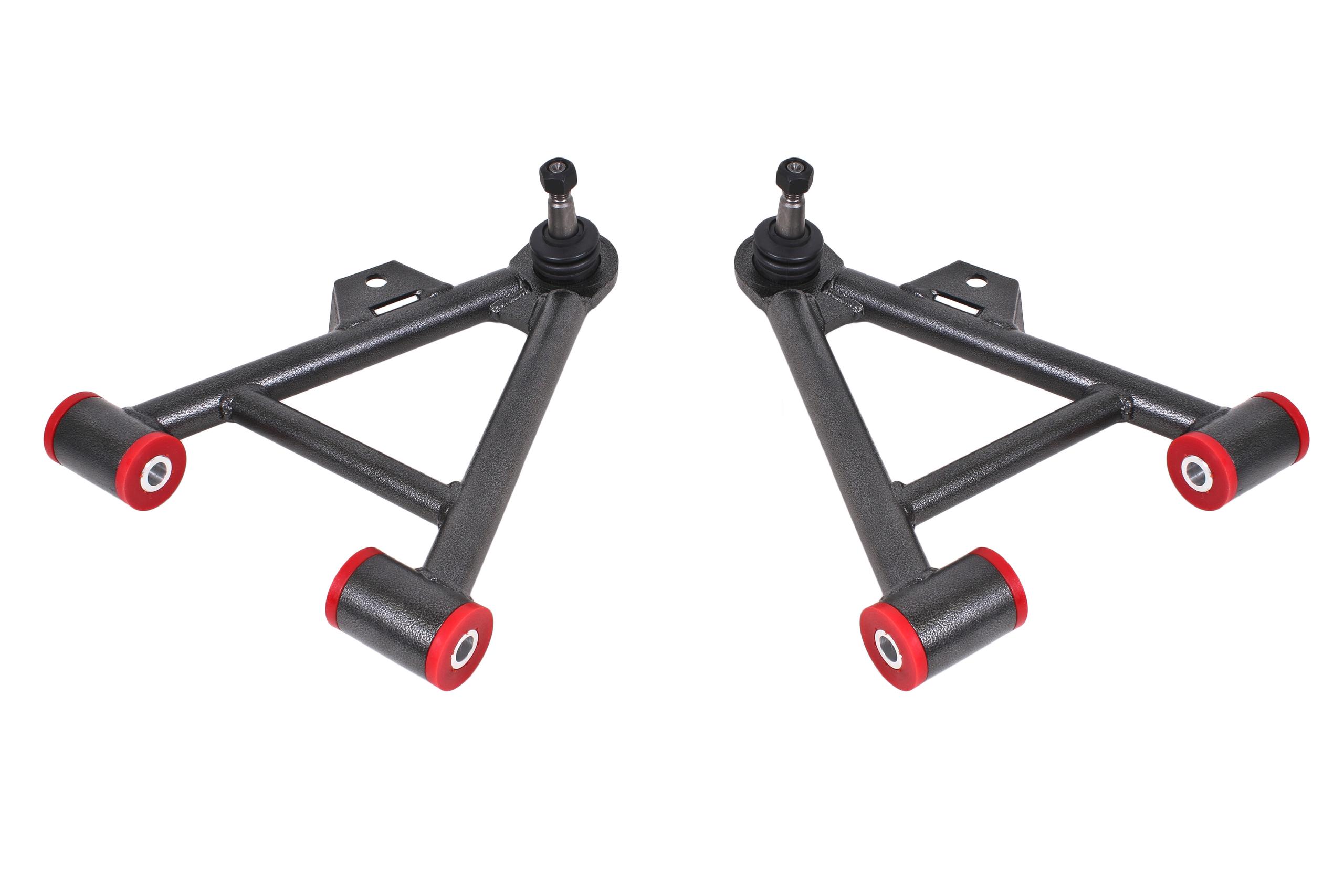 BMR AA038H Black A-Arms, Lower, Coilover, Non-Adjust, Poly, Tall Ball Joint Fox 1979 - 1993 Ford