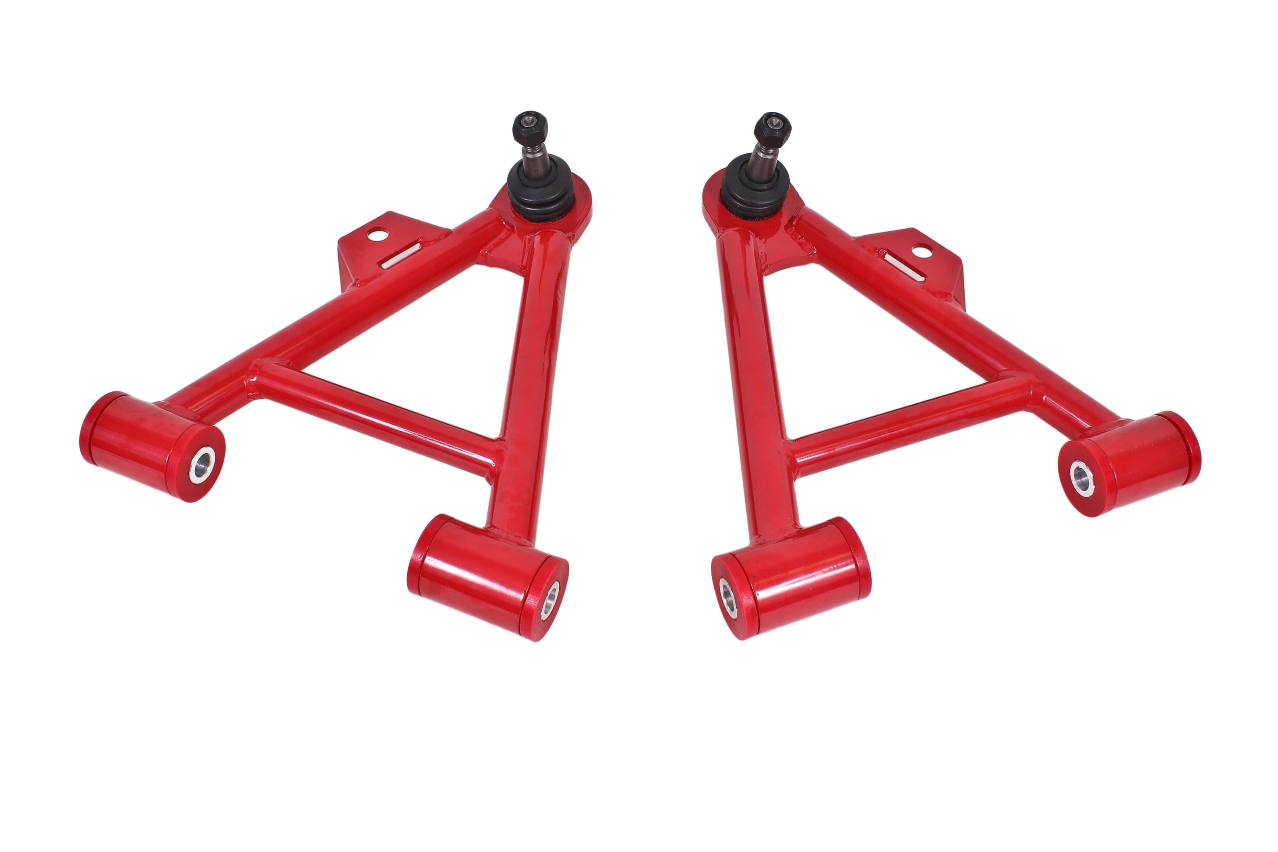 BMR AA038R Red A-Arms, Lower, Coilover, Non-Adjust, Poly, Tall Ball Joint Fox 1979 - 1993 Ford