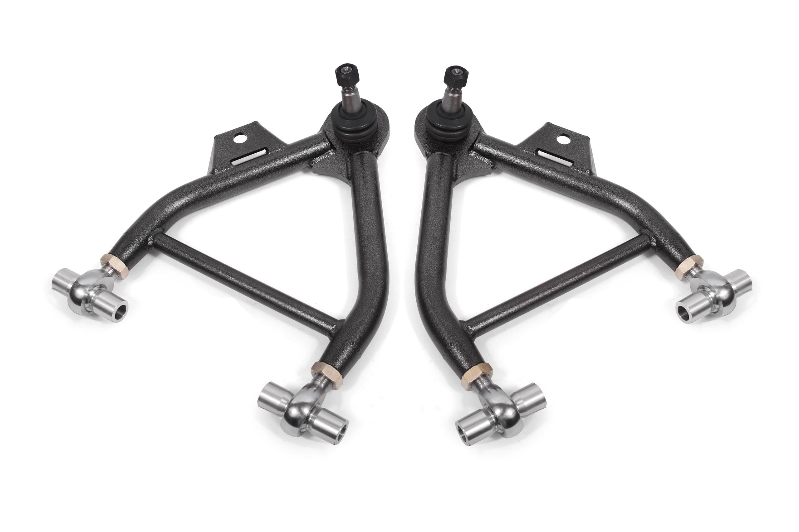 BMR AA039H Black A-Arms, Lower, Coilover, Adjust, Rod End, Tall Ball Joint Fox for 1979 - 1993 Ford