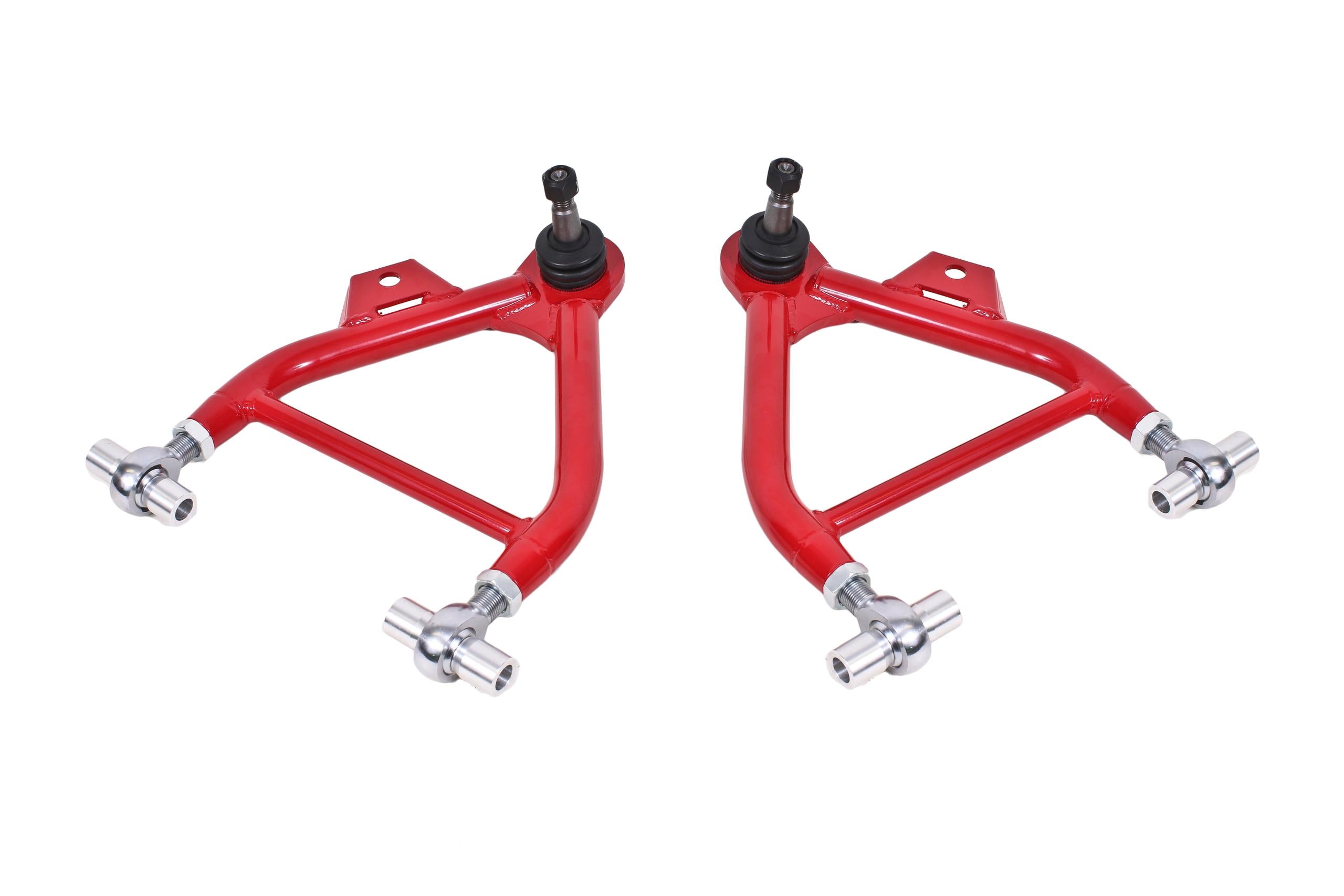 BMR AA039R Red A-Arms, Lower, Coilover, Adjust, Rod End, Tall Ball Joint Fox 1979 - 1993 Ford