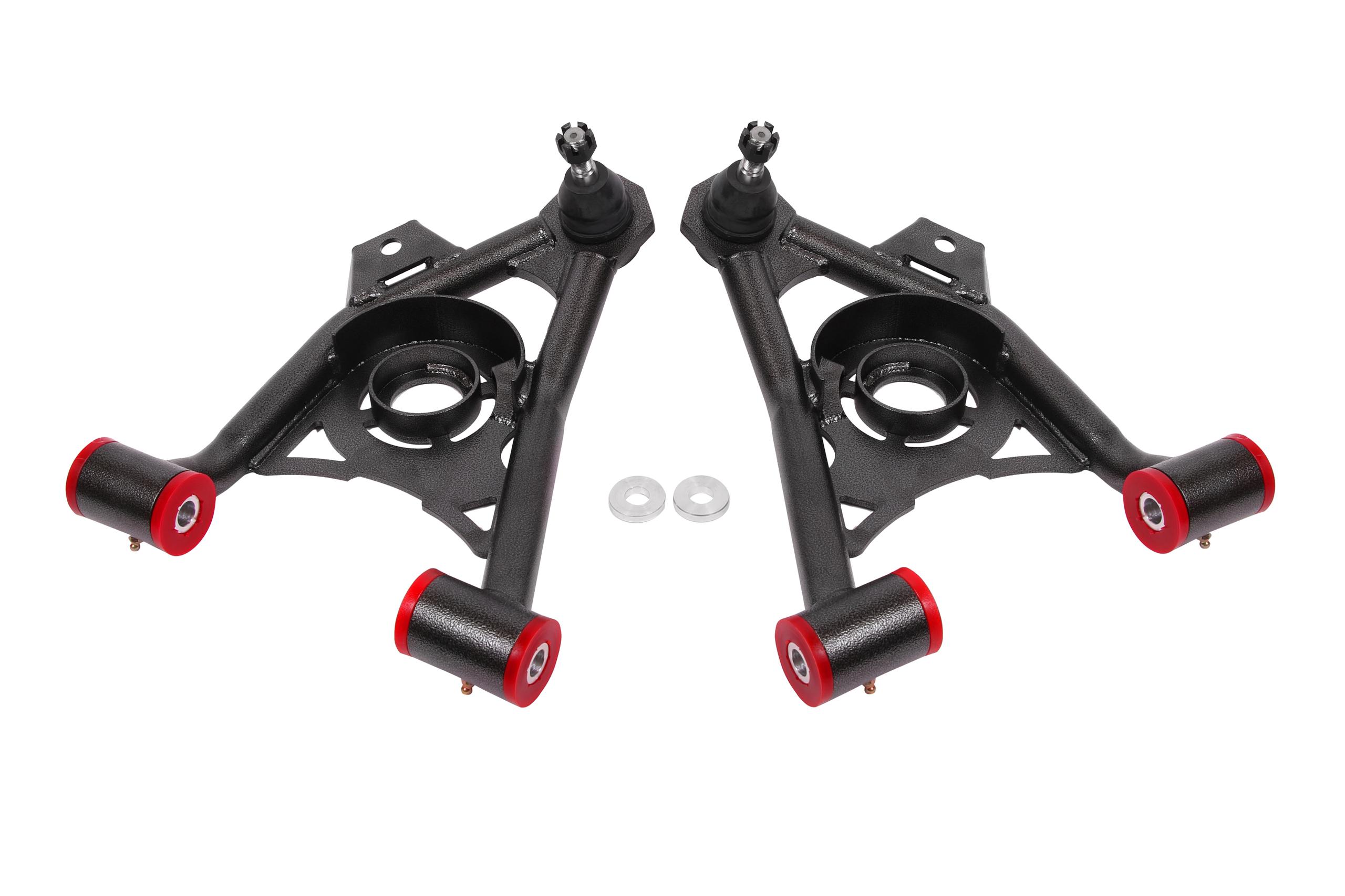BMR AA040H Black A-Arms, Lower, Spring Pocket, Non-Adj, Poly, Std Ball Joint 1994 - 2004 SN95 Ford