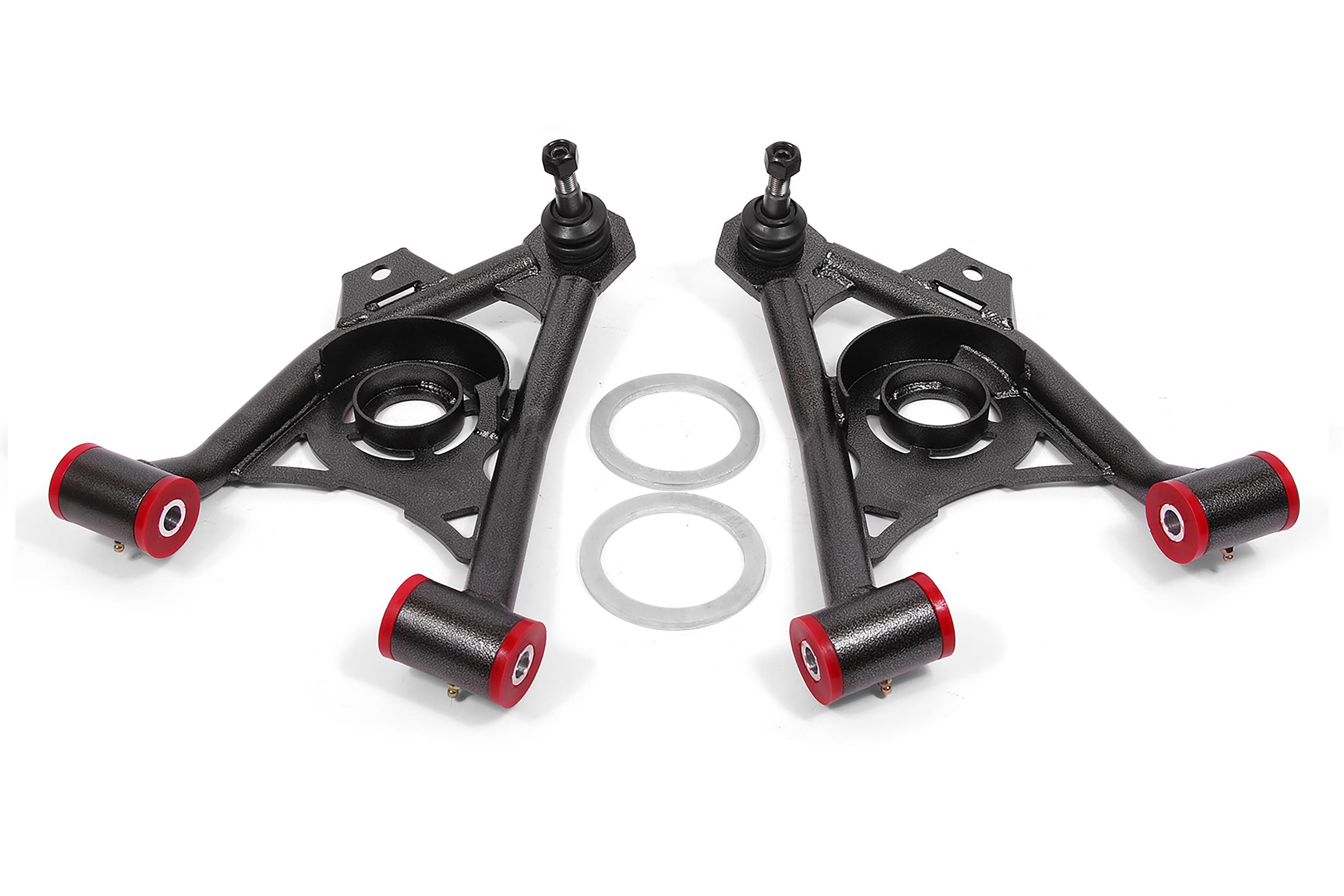 BMR AA043H Black A-Arms, Lower, Spring Pocket, Non-Adj, Poly, Tall Ball Joint 1994 - 2004 SN95 Ford Mustang