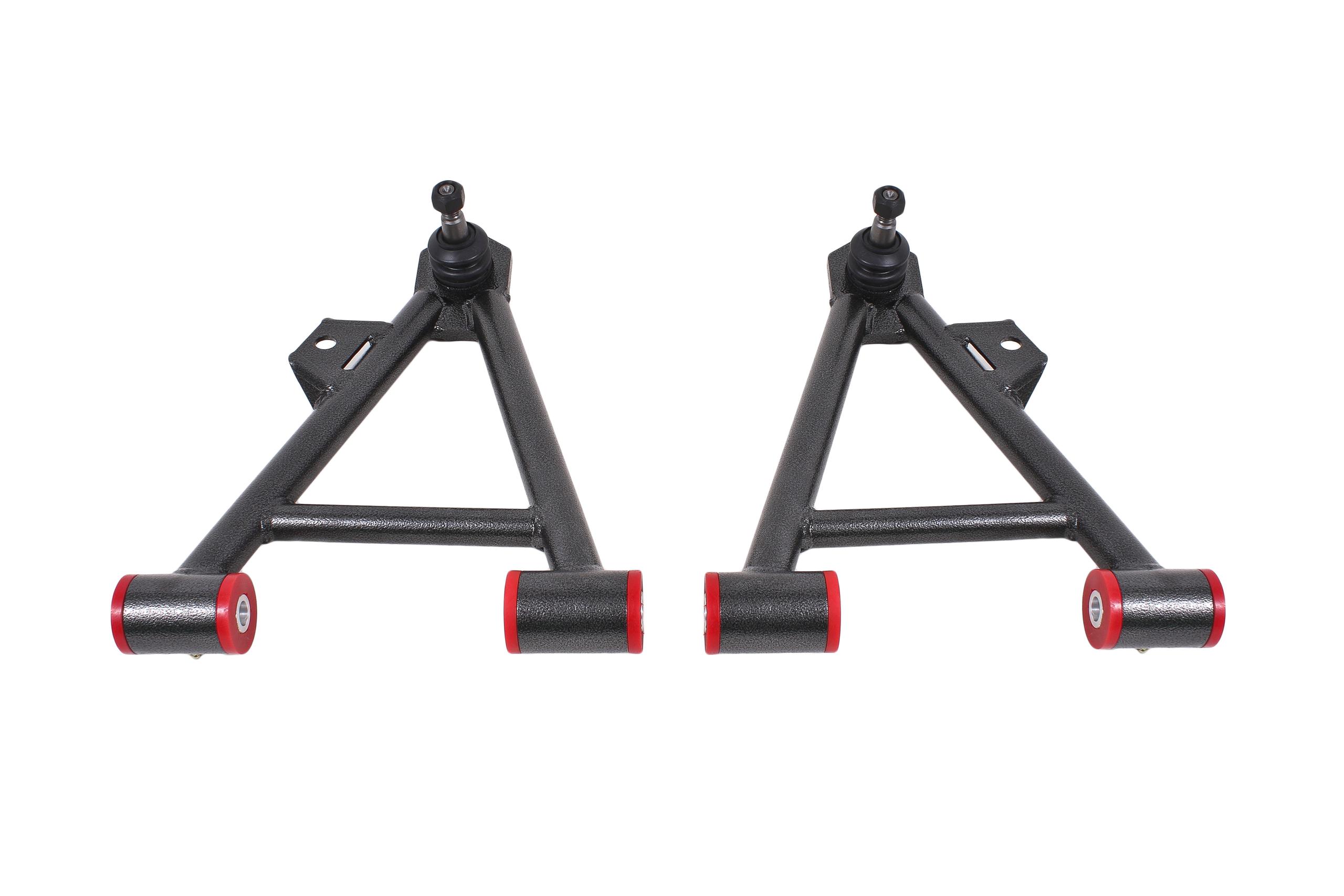 BMR AA044H Black A-Arms, Lower, Coilover, Non-Adjust, Poly, Tall Ball Joint 1994 - 2004 SN95 Ford Mustang