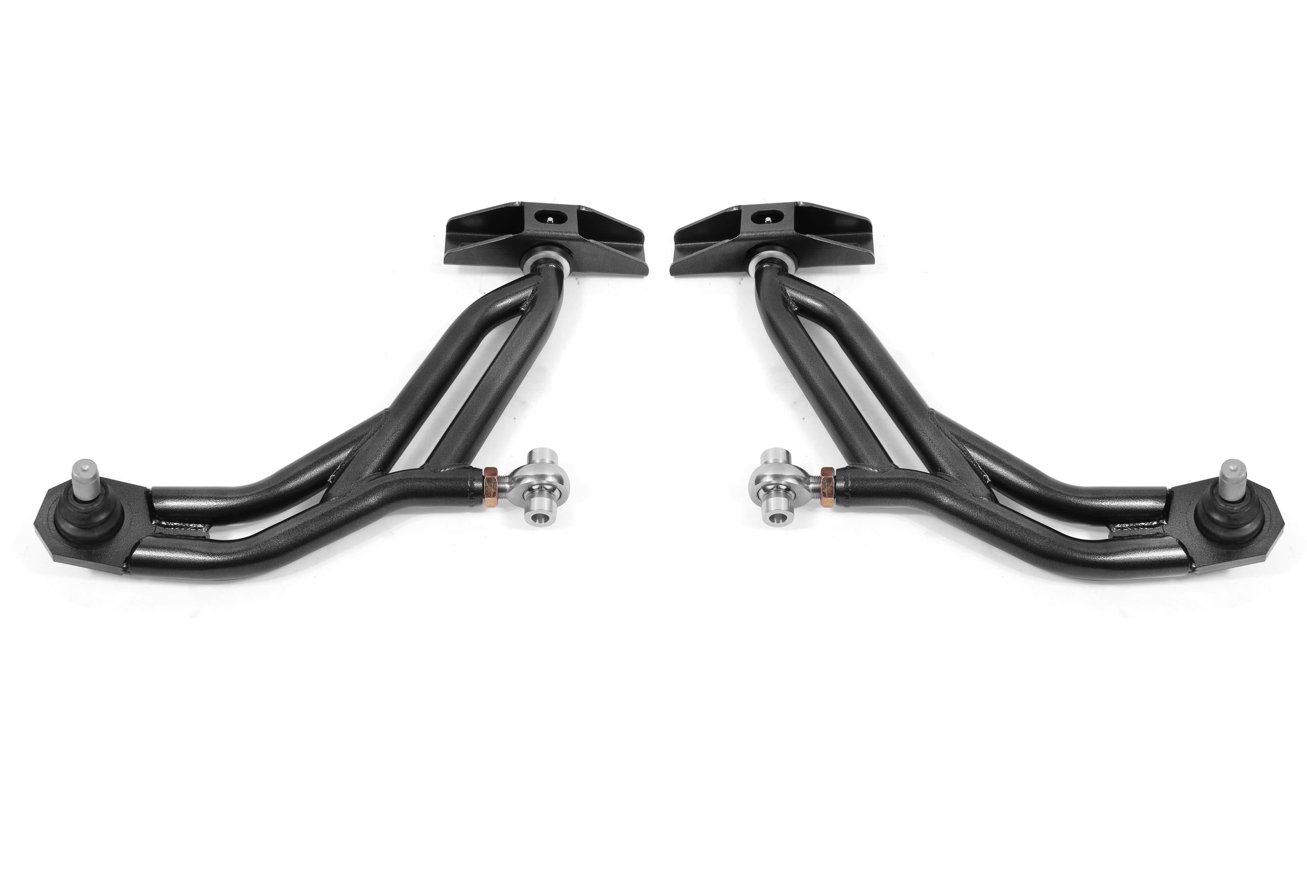 BMR Adjustable Lower A-Arms - Delrin/Rod End, Black (2010-2014 Mustang) - AA755