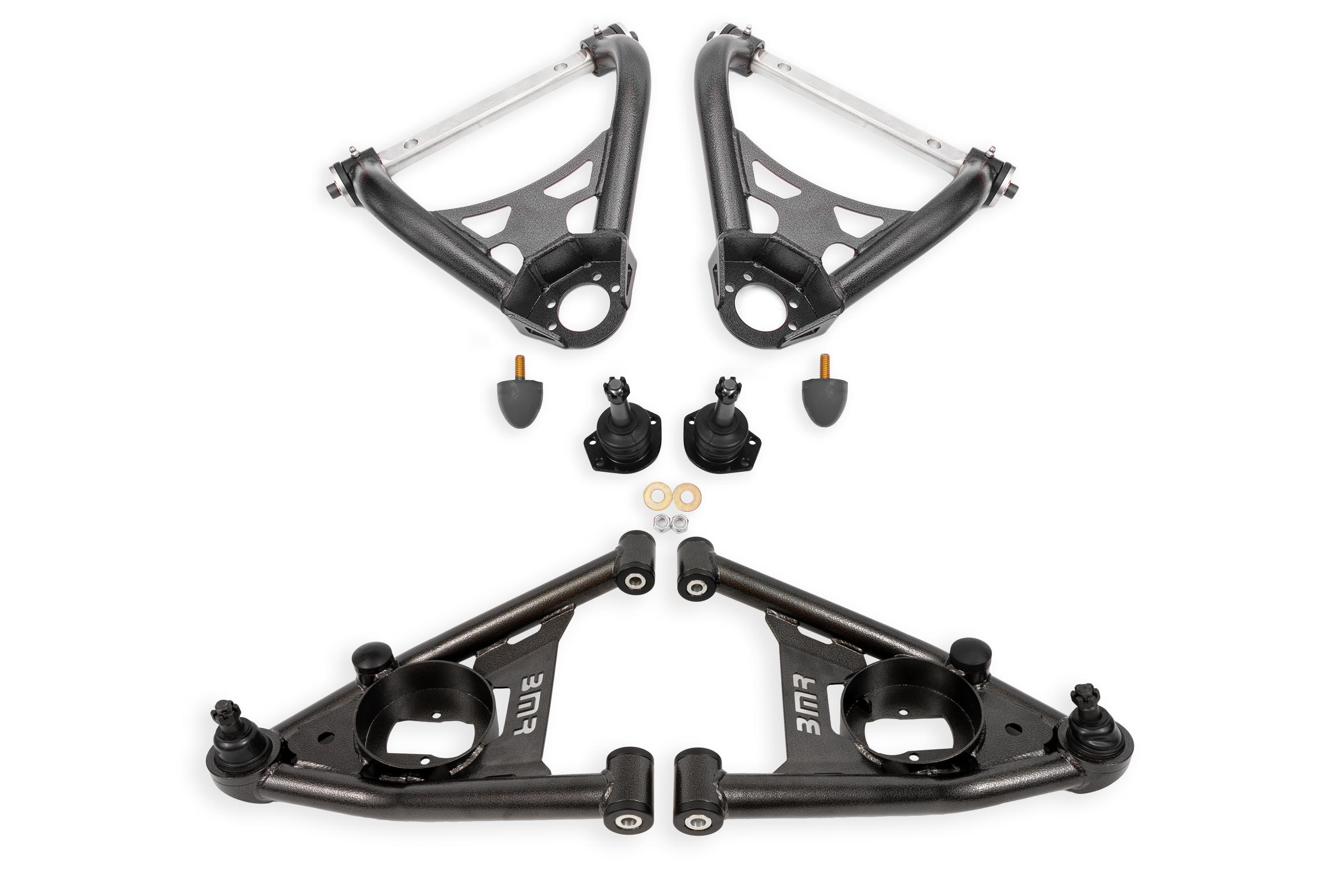 BMR Fabrication A-Arm Kit, Upper (Aau028) And Lower (Aal401) (1964-1972 Buick, Chevrolet, Oldsmobile, Pontiac Fitment) - AAK402H