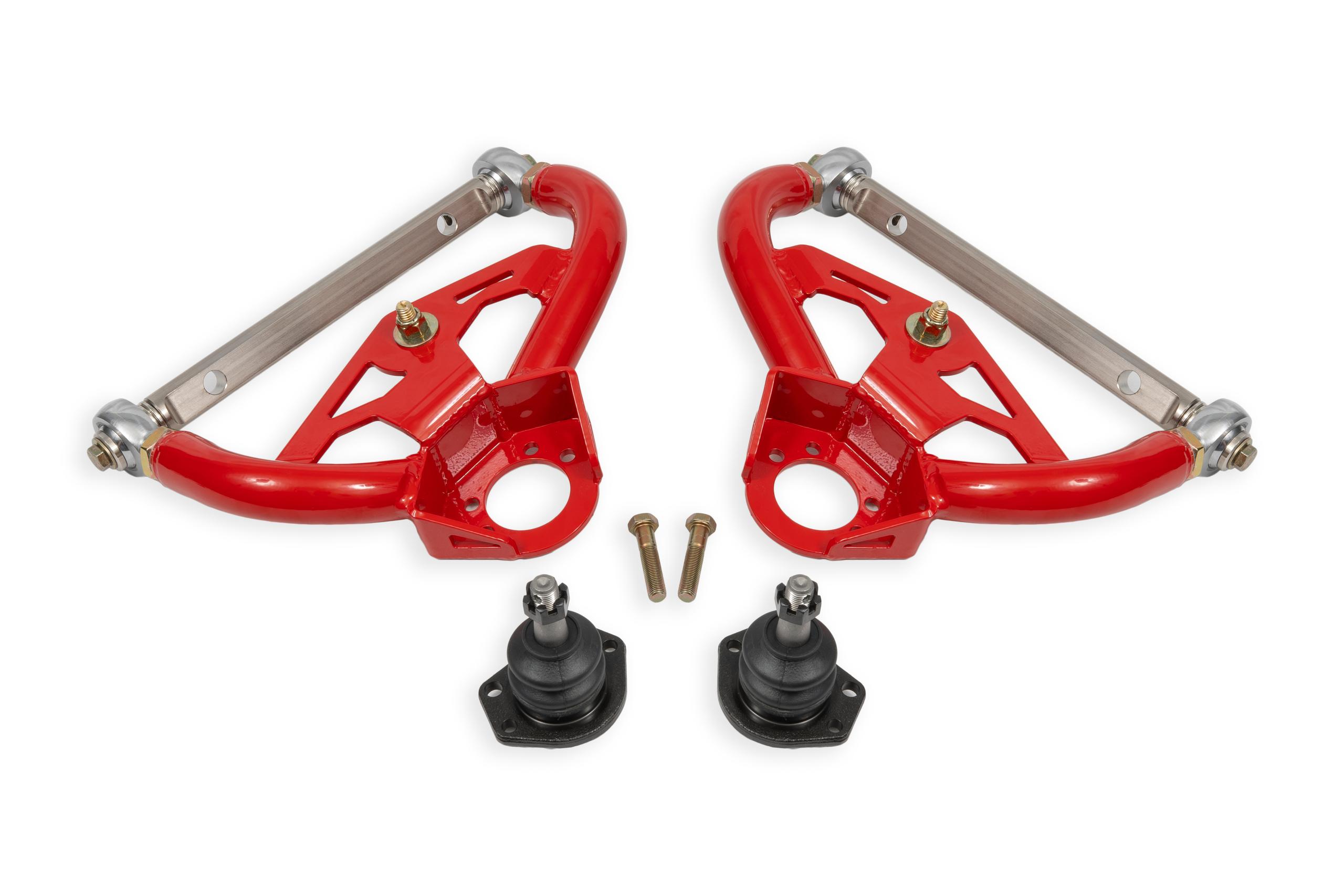 BMR Fabrication A-arms, upper, adjustable, standard ball joint Red (1978-1987 G-Body) - AAU463R