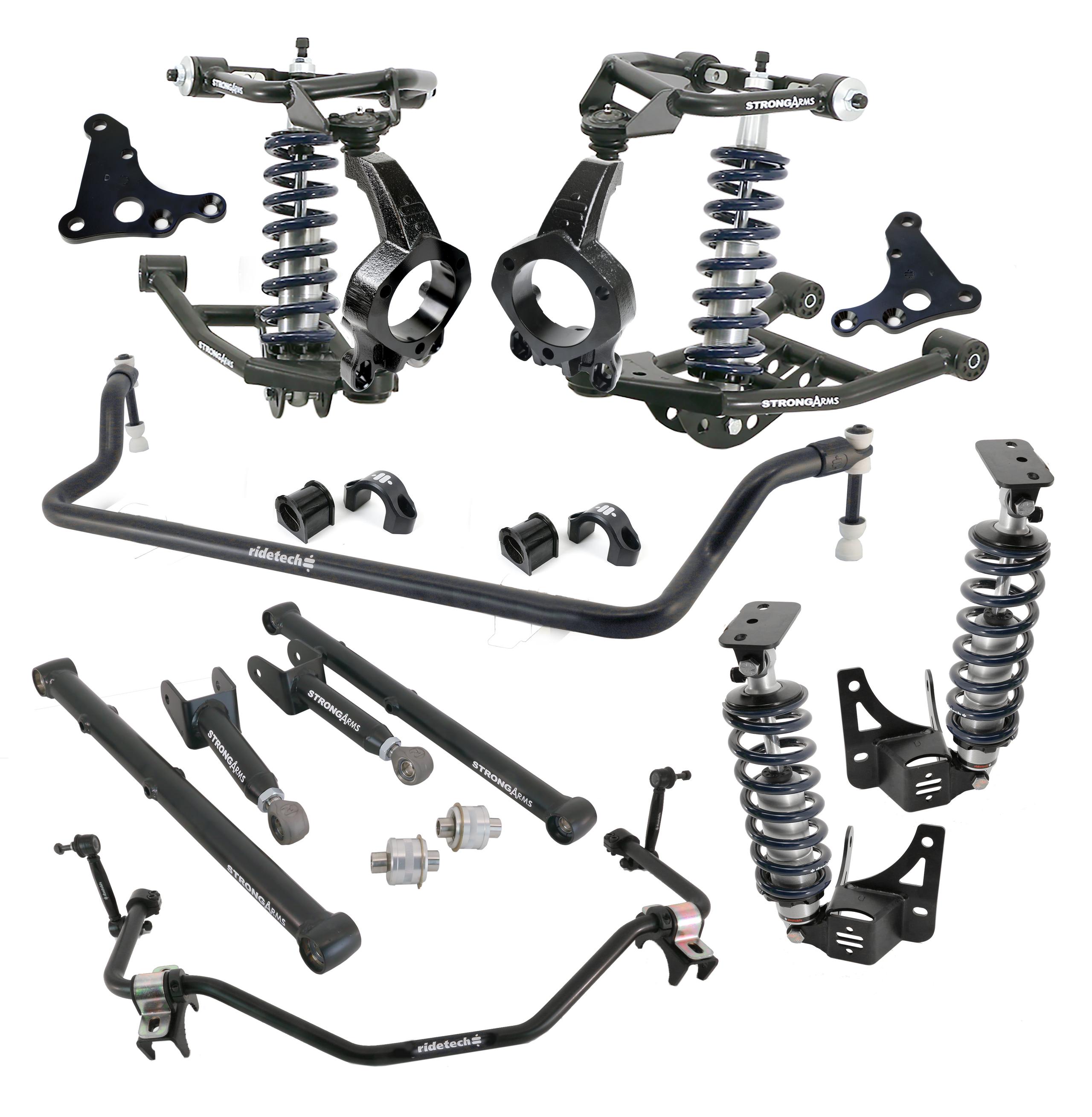 Ridetech HQ Coil-Over System With Hub Spindles For 1964-1967 GM A Body. - 11230202