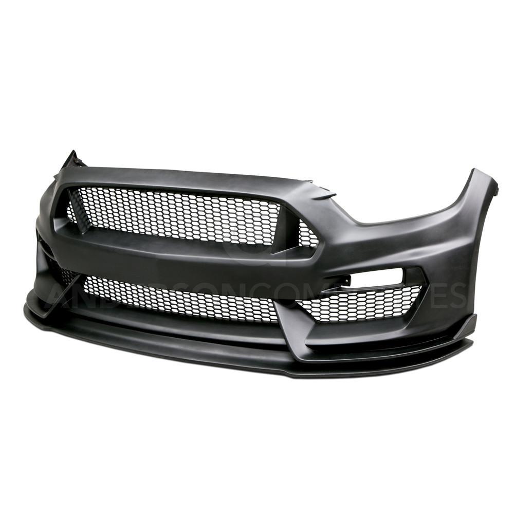 Anderson Composites FB15FDMU-GR-GF 2015-2017 Mustang GT350 Style Fiberglass Front Bumper with Front Lip
