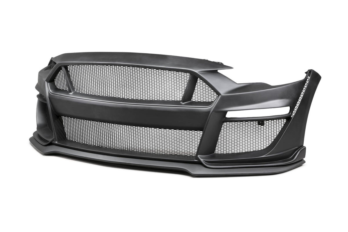 Anderson Composites FB18FDMU-ST-GF 2018-2019 Ford Mustang TYPE-ST Fiberglass Front Bumper with Fiberglass Front Lip