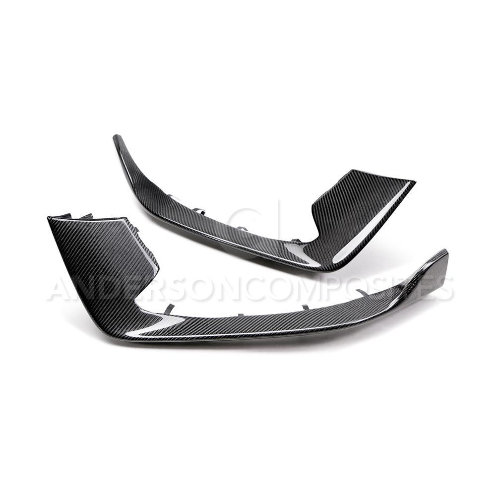 Anderson Composites FBI15MU350 2015-2019 Shelby GT350 Carbon Fiber Bumper Inserts (Pair)