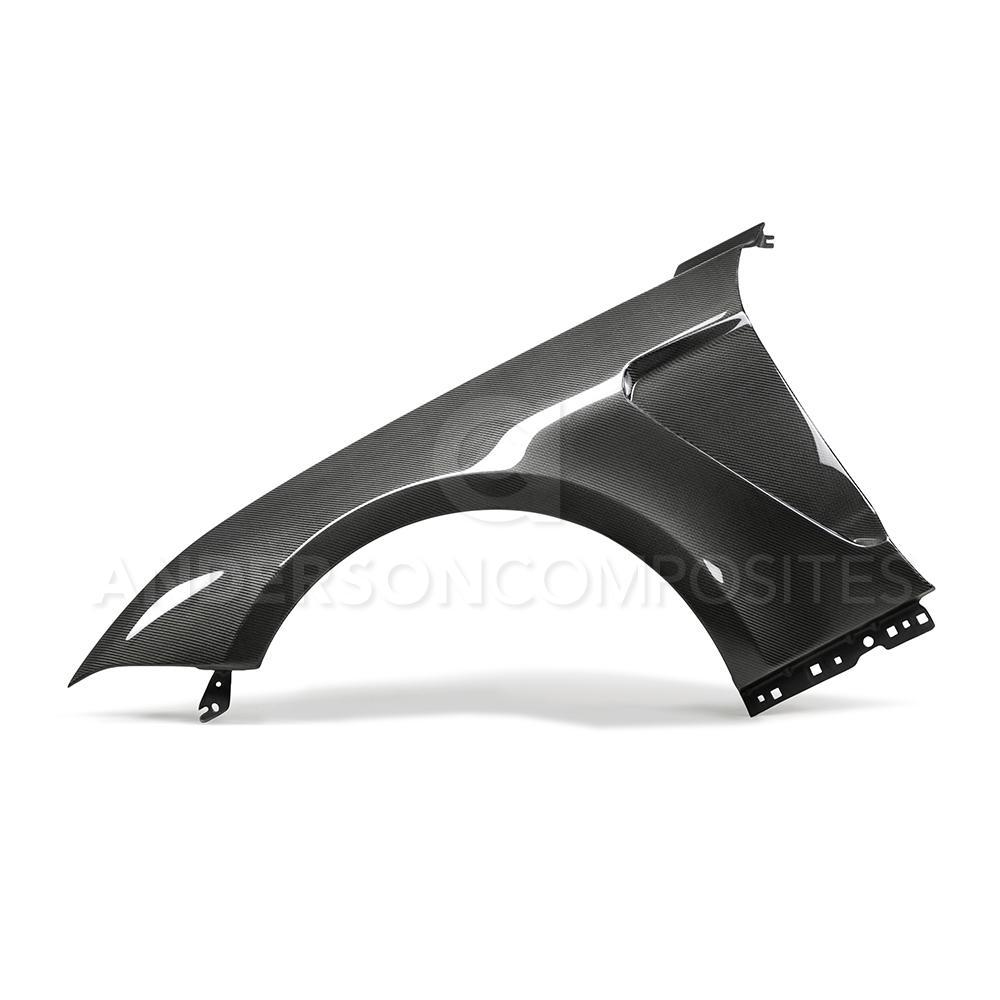 Anderson Composites FF18FDMU-GR 2018-2022 Ford Mustang GT350 Style Carbon Fiber Fenders (Pair)