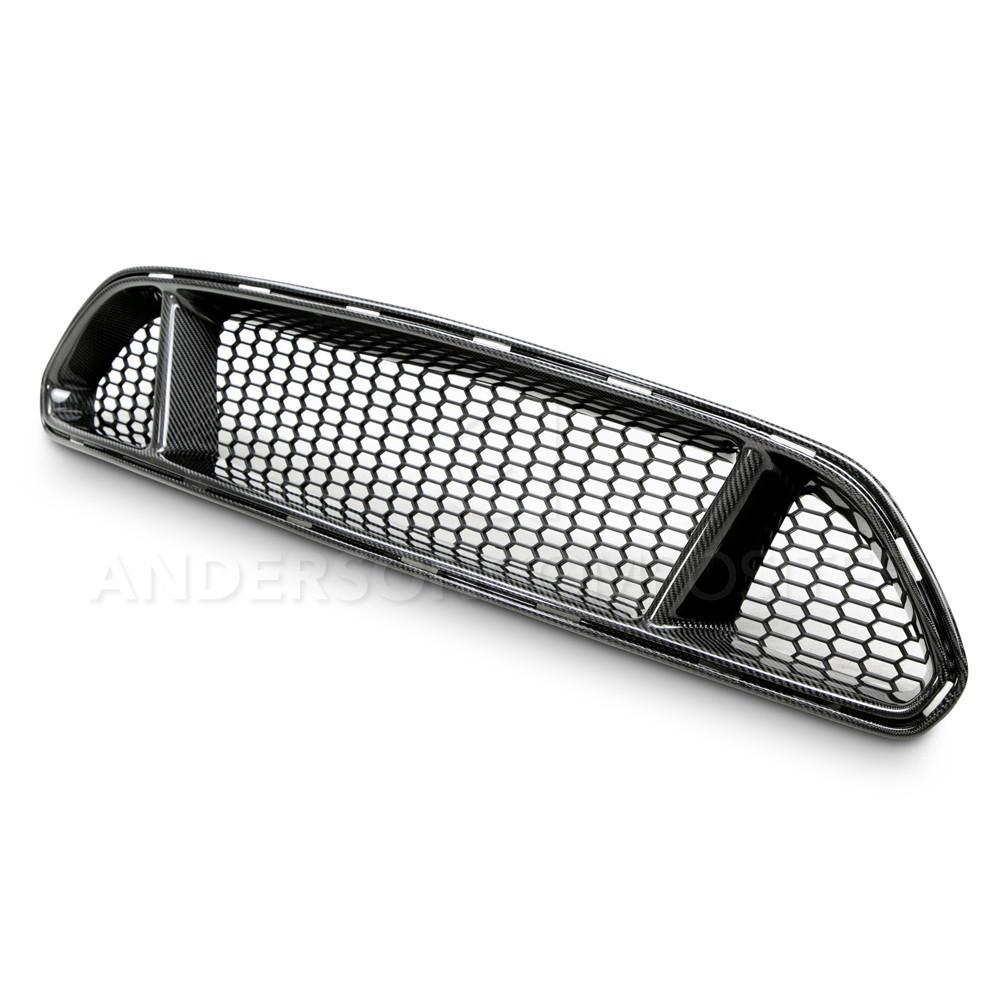 Anderson Composites FG15FDMU-GT 2015-2017 Mustang Carbon Fiber Front Upper Grille
