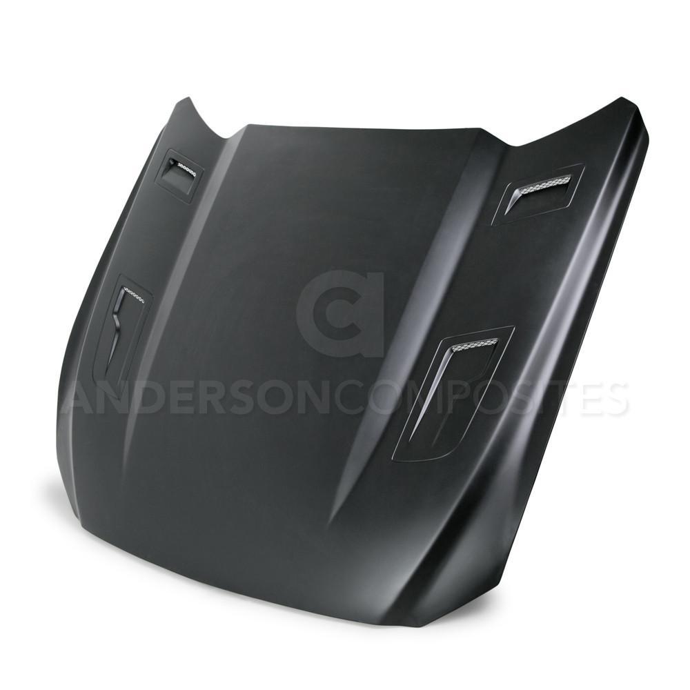 Anderson Composites Fiberglass Type-AT Hood – 2015-2017 Mustang (AC-HD15FDMU-AT-GF)