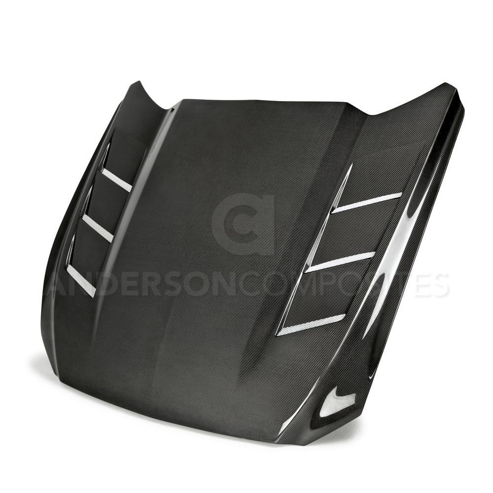 Anderson Composites Carbon Fiber Heat Extractor Hood – 2015-2017 Mustang (AC-HD15FDMU-HE)