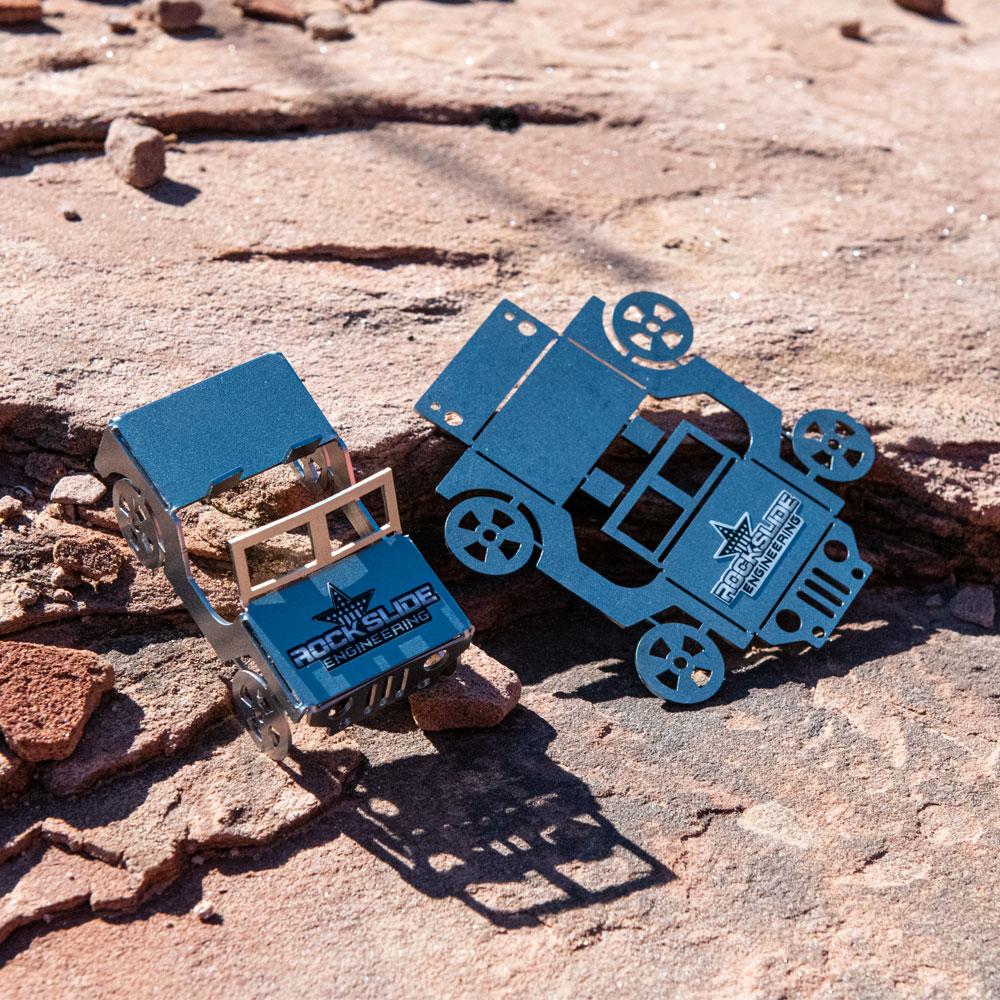 Rock Slide Engineering Jeep Business Card Holder Flat Stainless Steel Bendy Jeeps - AC-PR-BDJ