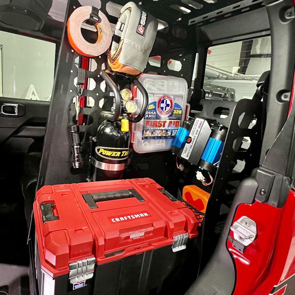 Rock Slide Engineering Rear Seat Cargo Rack 2020-2023 Jeep JT Gladiator (2020-2023 Gladiator) - AC-RR-100-JT4