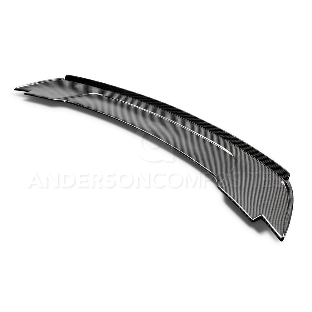 Anderson Composites 2015-2023 Mustang Double Sided Carbon Fiber Type-ST Decklid with Intergrated Spoiler - RS15FDMU-ST